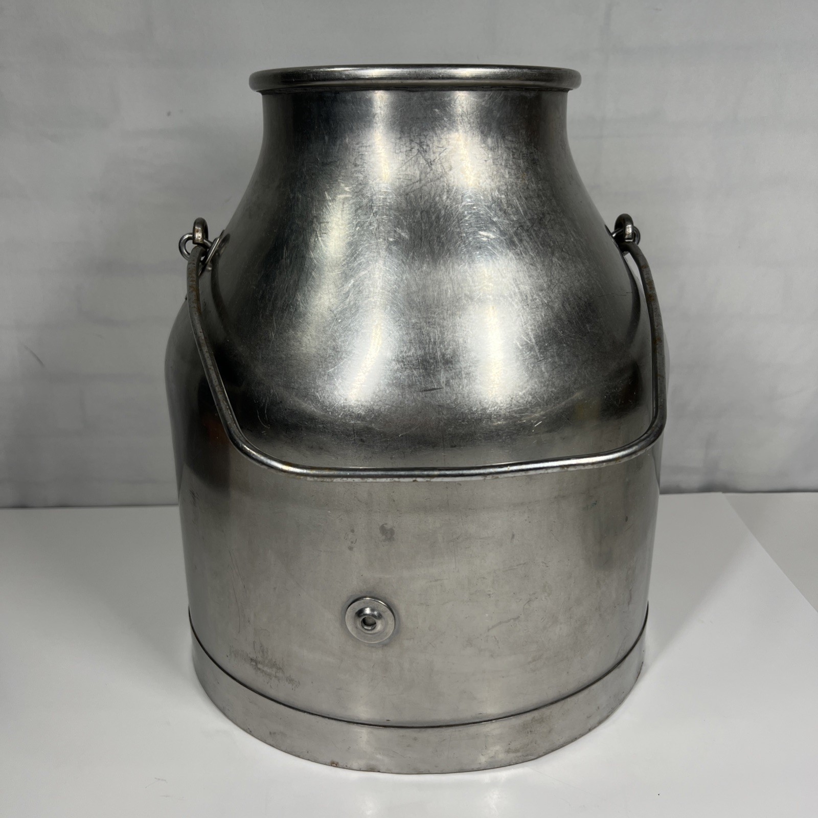 Vintage DeLaval 5 Gallon Stainless Milking Machine Can Pail Bucket