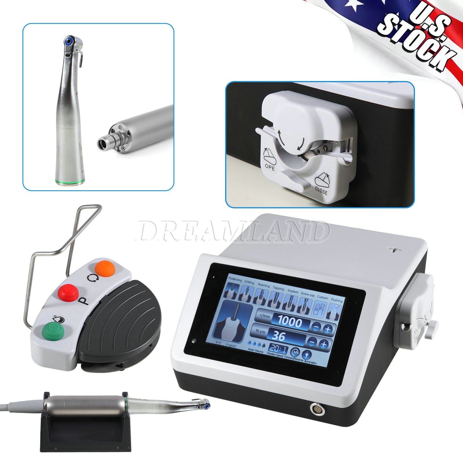 Pro Dental Implant Motor Dental Implant System 20:1 Control Angle