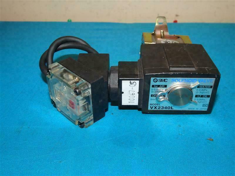 SMC VX2340L Solenoid Valve 0~0.35MPa 6mm 0~0.3MPa Made in Japan w/ Scratches