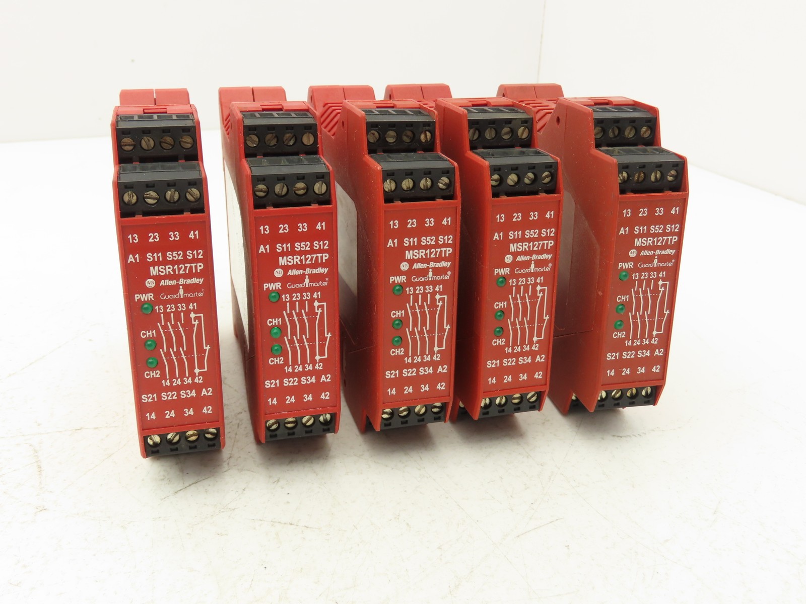 Allen Bradley 440R-N23131 MSR127TP Guardmaster Safety Relay 24V Lot of 5