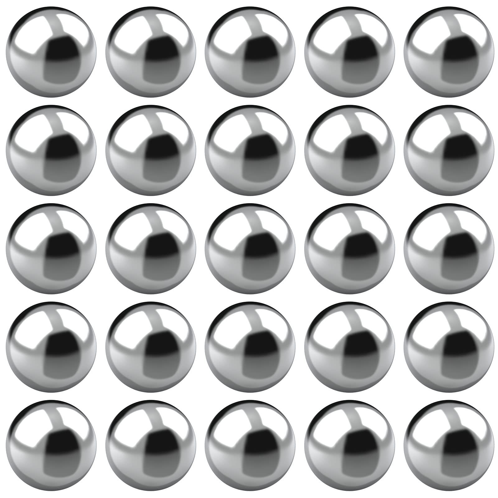 (25PC) 1/4 Inch Precision Stainless Steel Ball Bearing, Chrome Steel Bearing …