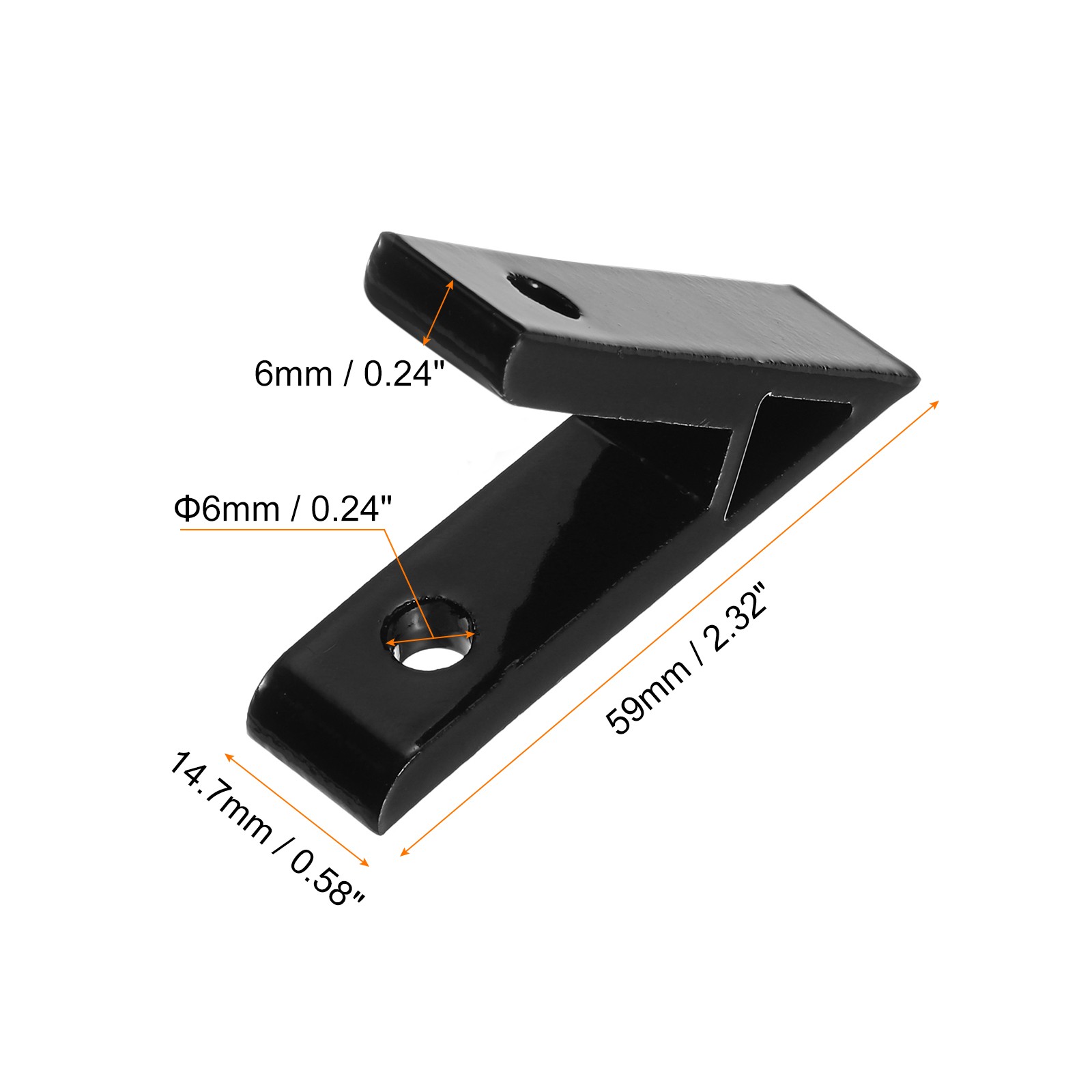 8Pack 45 Degree Angle Aluminum Profile Corner Brackets 2020 Series Black