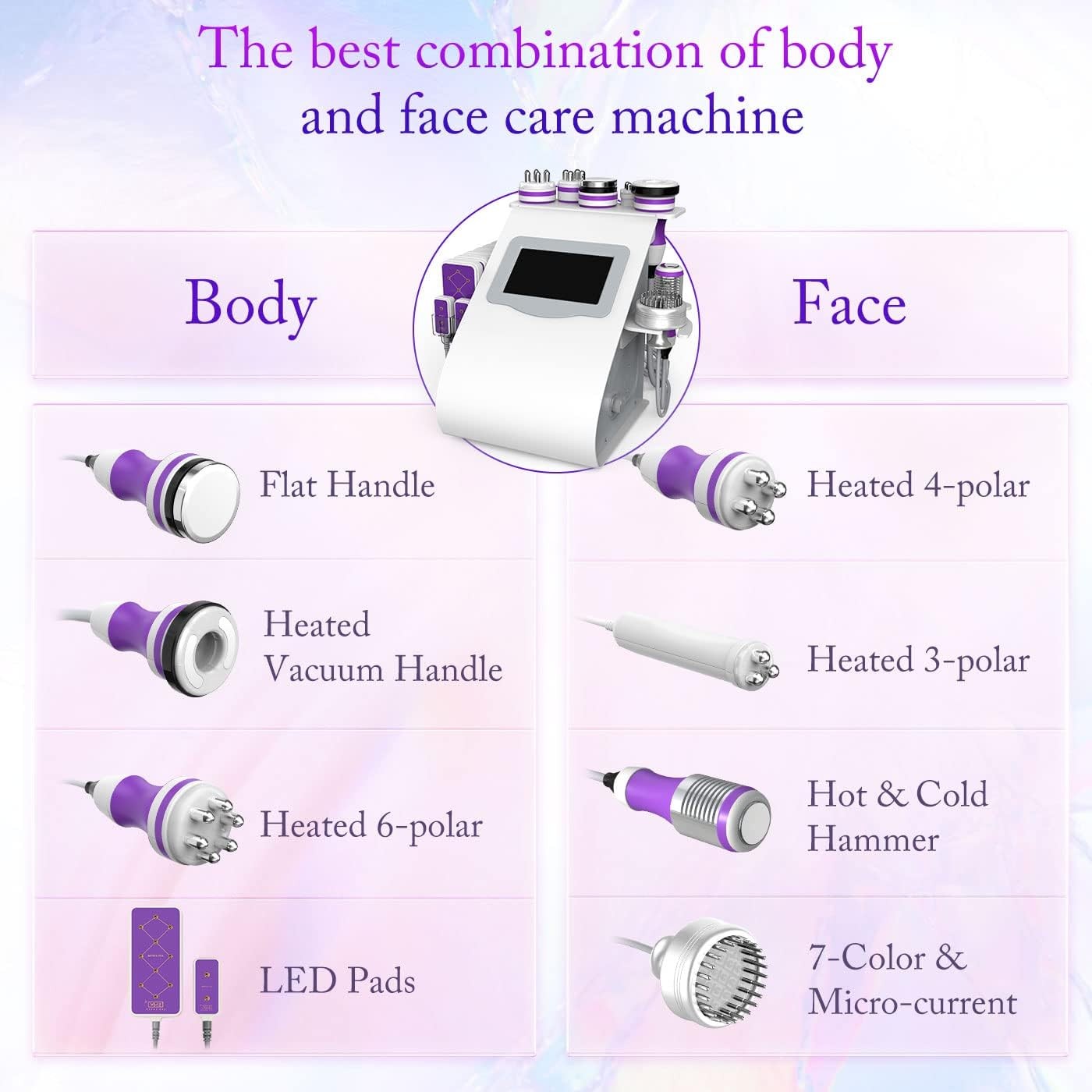 9 in 1 Beauty Machine for Body Massage Facial Skin Care Skin Lifting Lost WeigkY