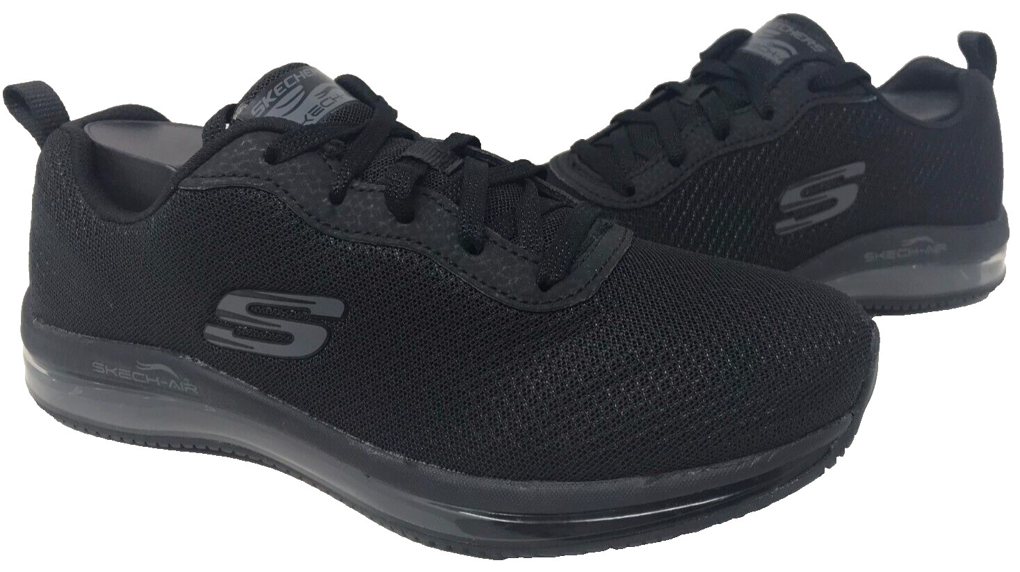 Skechers Women’s Work Relaxed Fit Skech Air SR Lace Up Shoes Black Size:10 180F