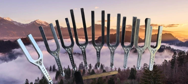 7 CHAKRA Combo Sound Swords Pack of 7 Giant Tuning Fork For Healing, Meditation
