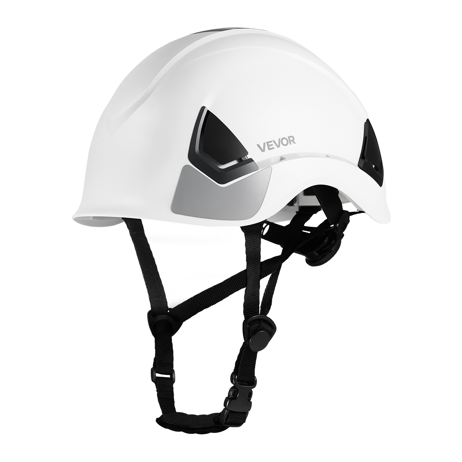 VEVOR Construction Safety Helmet Vented Class C White Safety Hardhat Men & Women