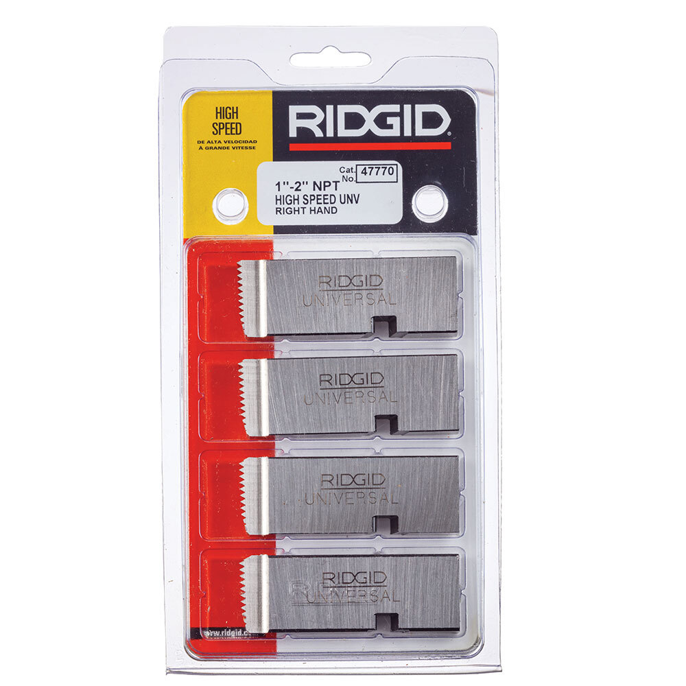 Ridgid 47770 1″ – 2″ – 11 1/2 NPT Universal Dies High Speed RH