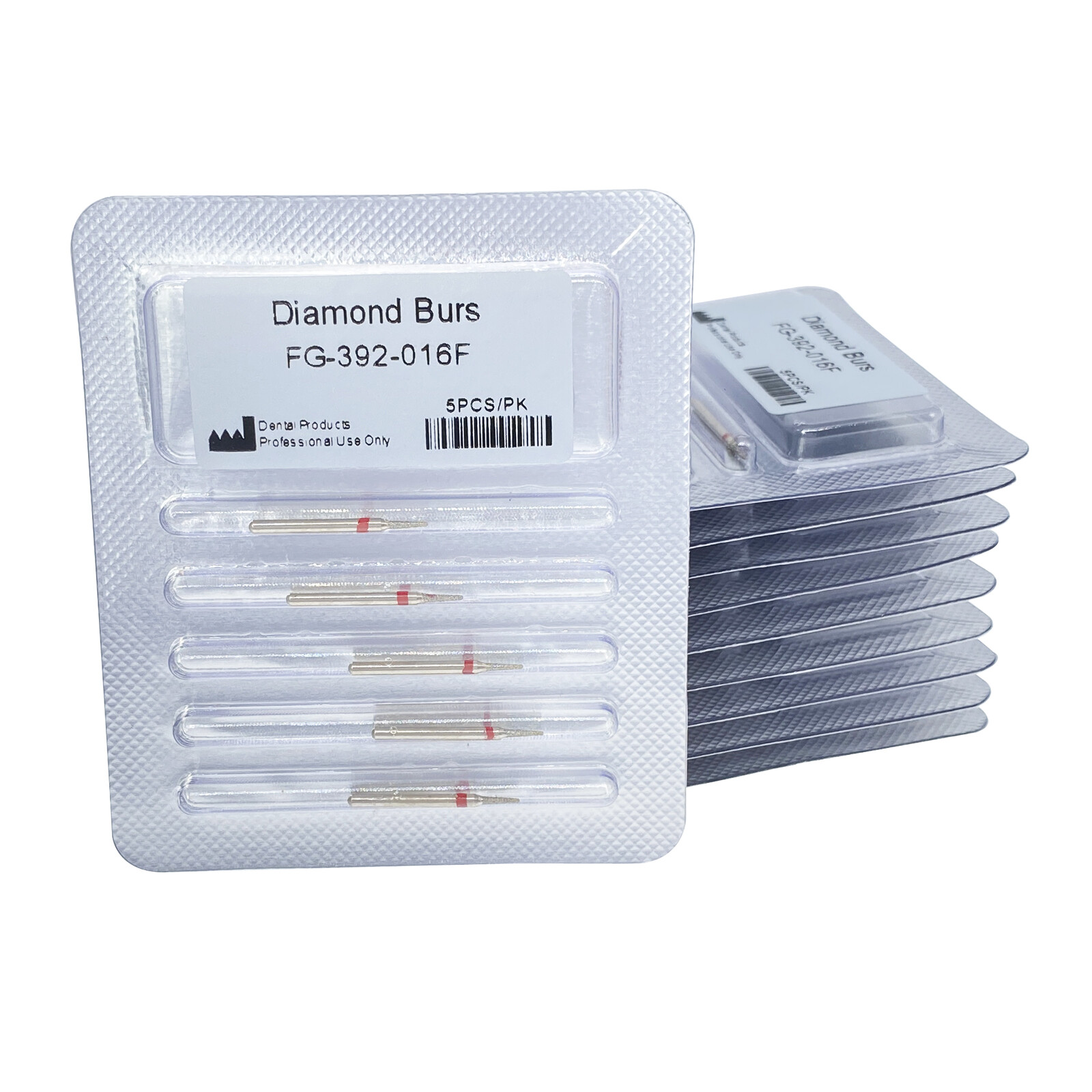 High Speed Diamond Dental Mosquito Interproximal Bur Fine 392-016F 10 Pcs FDA