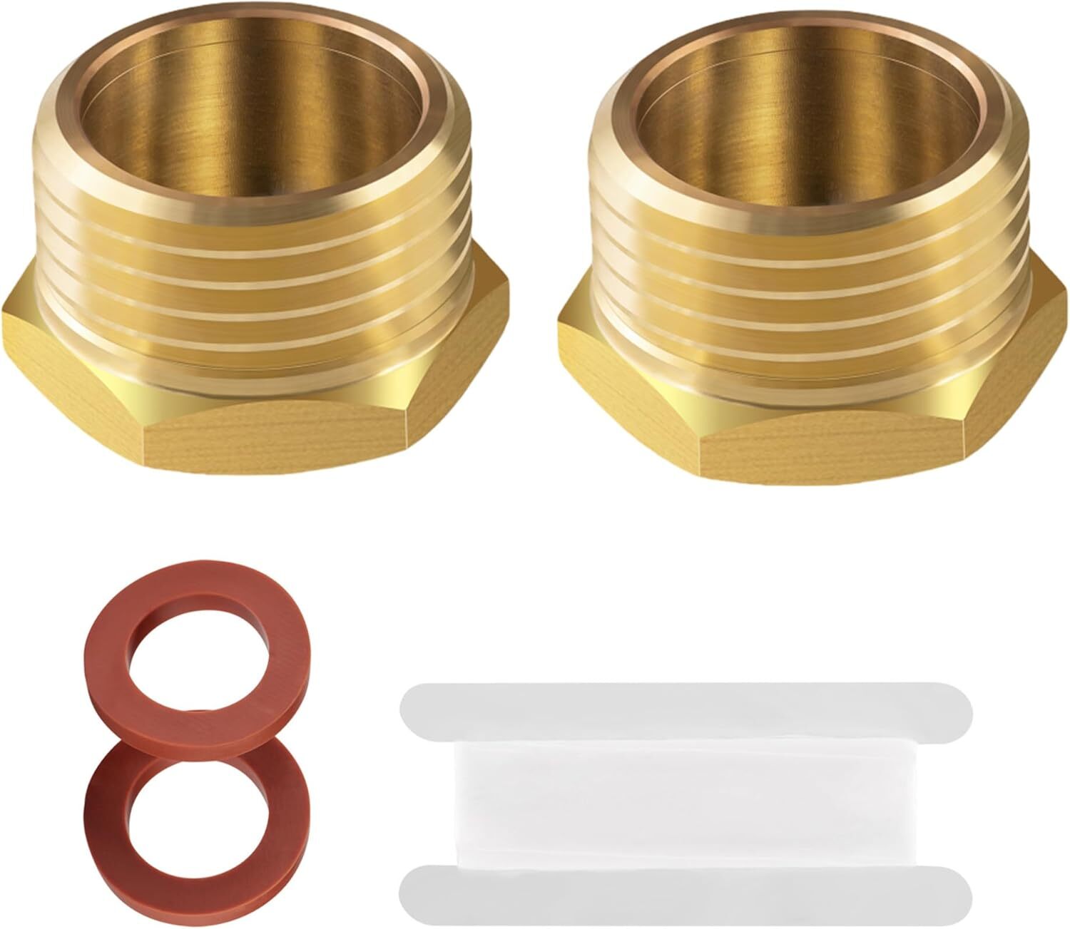 Brass 3/4″ GHT Garden Hose End Cap,3/4″ 2male,