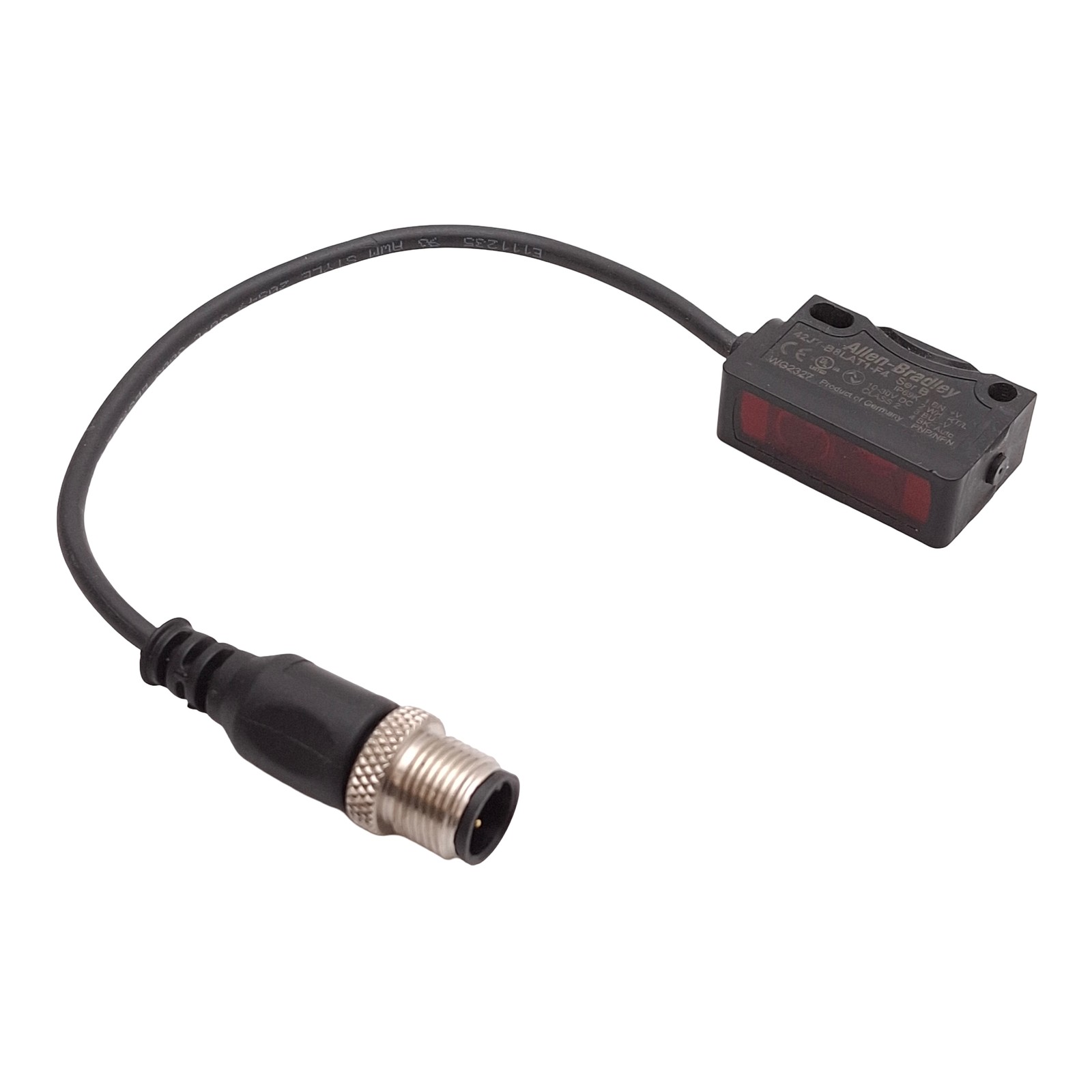 Allen Bradley 42JT-B8LAT1-F4 Photoelectric Sensor 120mm Range 10-30VDC M12 4-Pin
