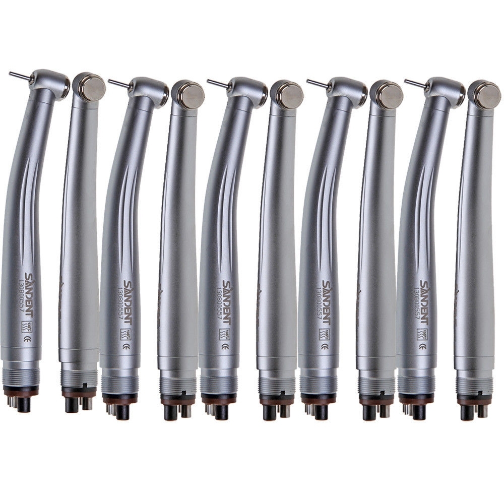10pcs SANDENT NSK Style Dental Push Button High Speed Handpiece 4 Hole STNABM
