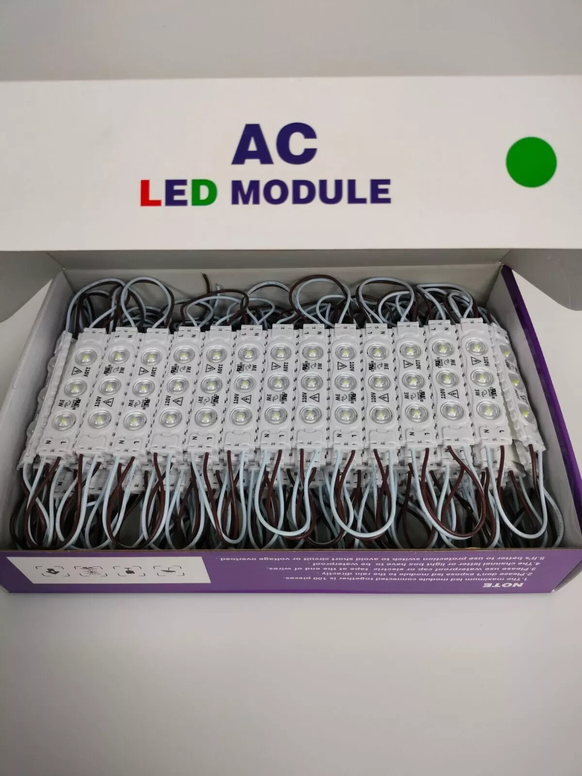 LED MODULES, LED WATERPROOF STORE LIGHTS, STORE WINDOW DISPLAY 110V 3W IP65 80FT