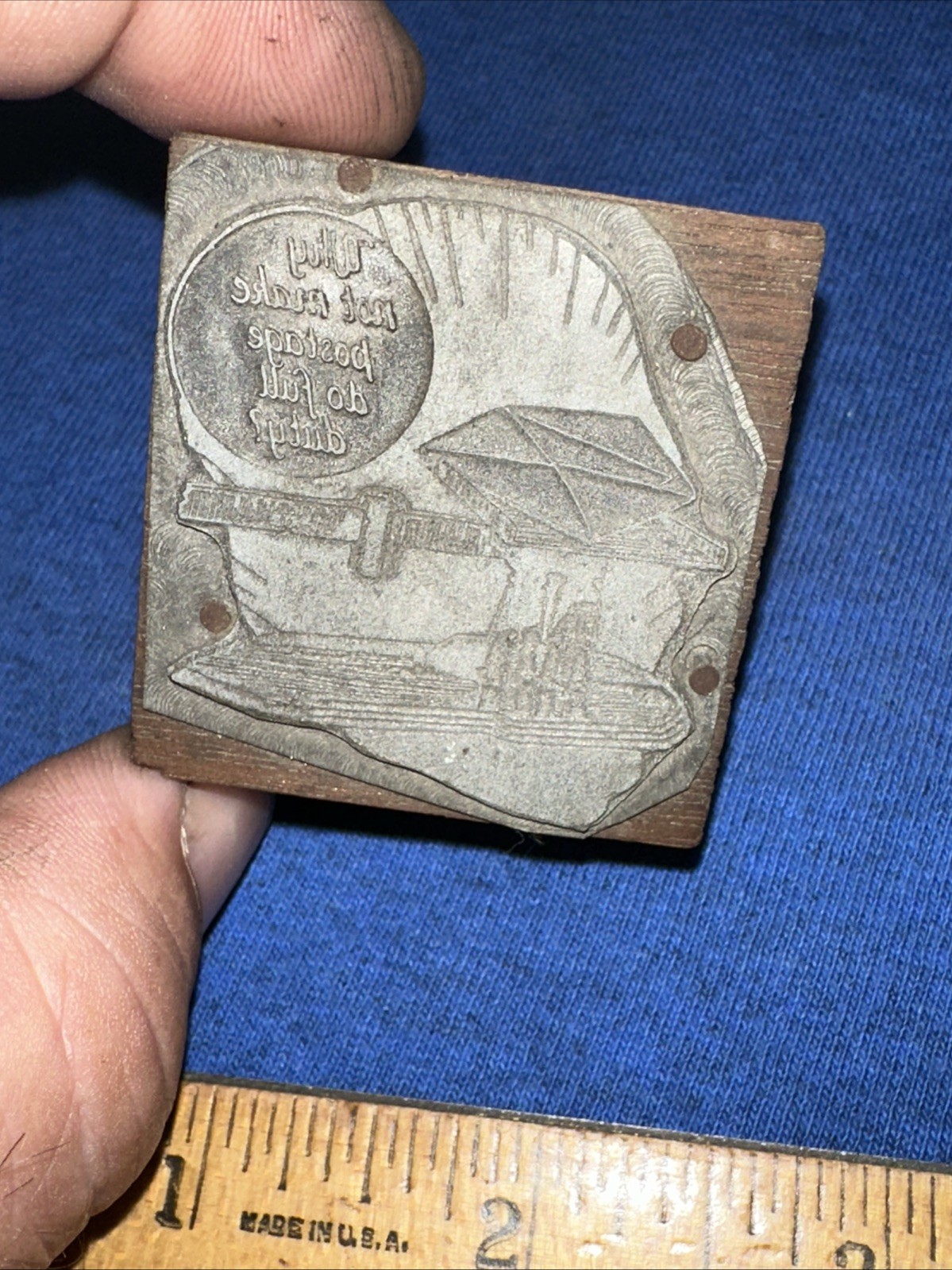 Printing Block ( Why Not Make Postage Do Full Duty?) Letter