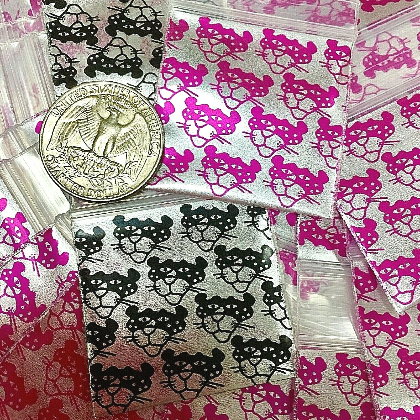 BaggiesSince1987 – 1515 MINI Zip Design Bags METALLIC PRINT GIRLY.. READ DETAILS
