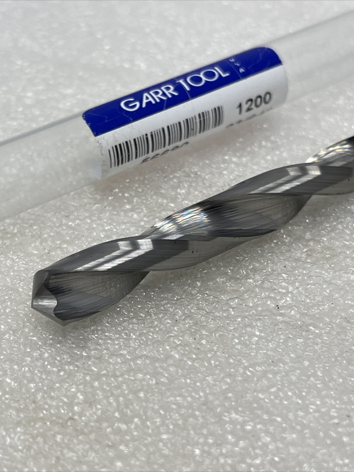 23/64” (.3594) Garr USA Solid Carbide 2 Flute Drill Bit, 1200, Uncoated, Jobber