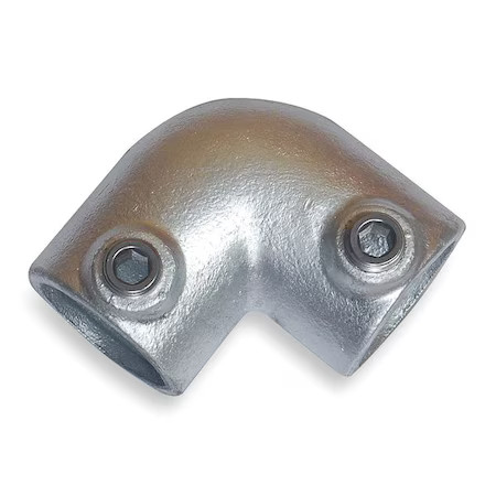 Elbow For 1-1/2 In Pipe, Cast Iron, Zinc-Plated, 1-7/8 In L, 2 In Inner Dia,