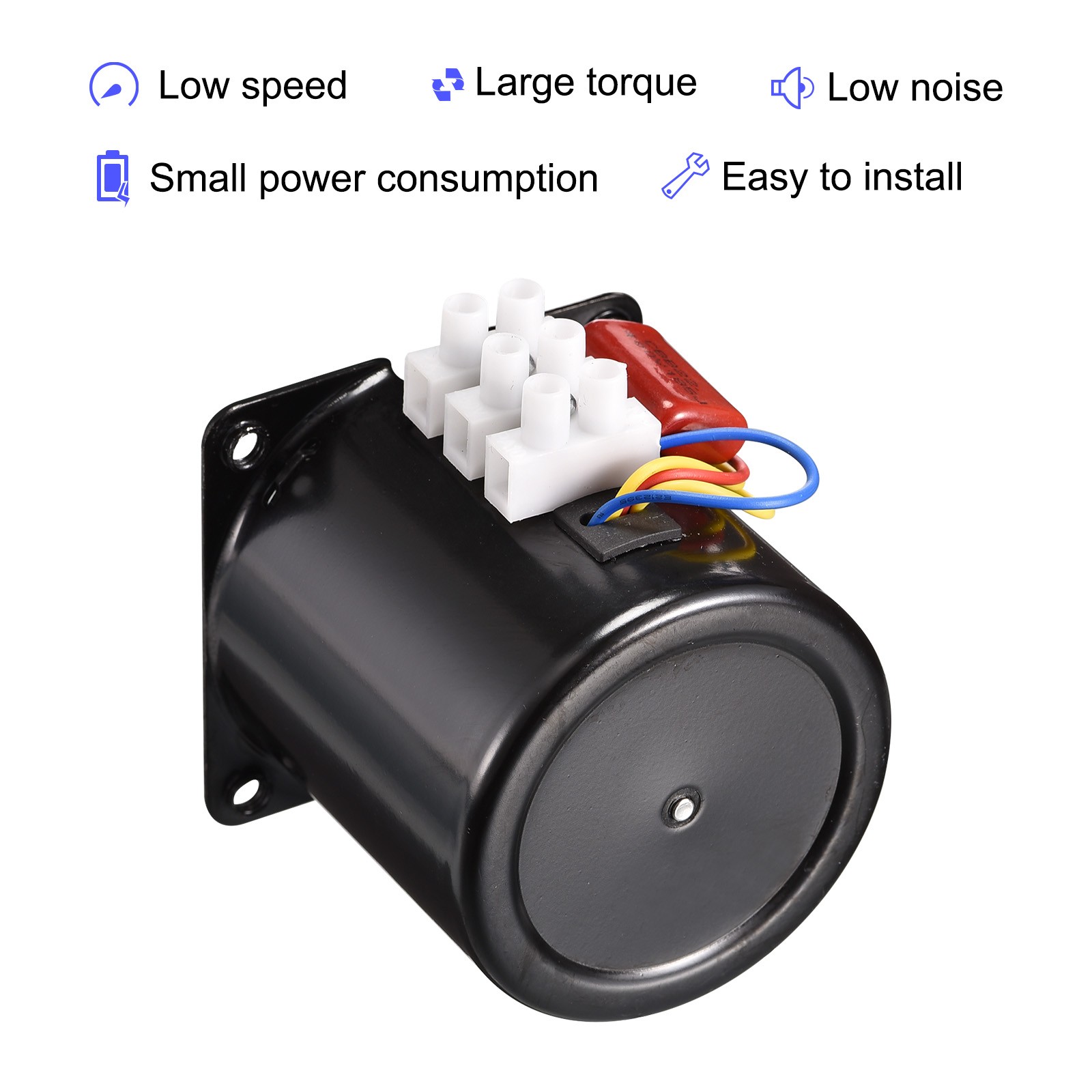 Permanent Magnet Synchronous Gear Motor 5RPM 110V 18W 50/60Hz CW/CCW AC Motor
