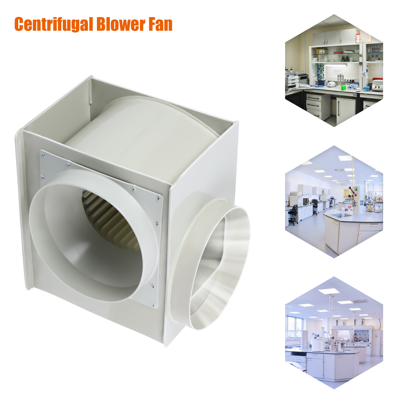 LXFJ-250 Centrifugal Extractor Fan Lab Fume Hood Venting Blower 300W 1450R/min