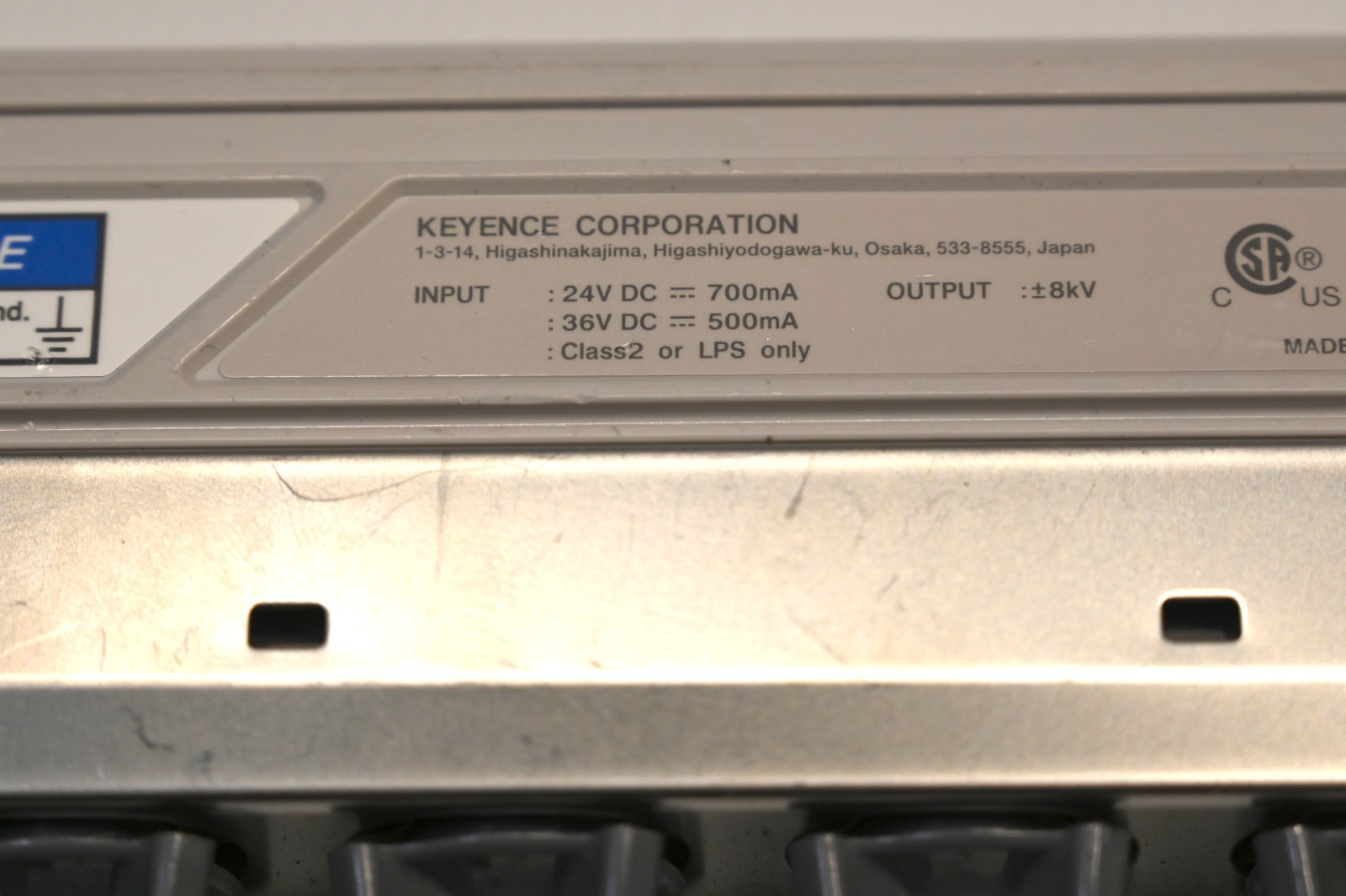 Keyence SJ-E036H Electrostatic Eliminator Ion Bar High-Speed Sensing Ionizer