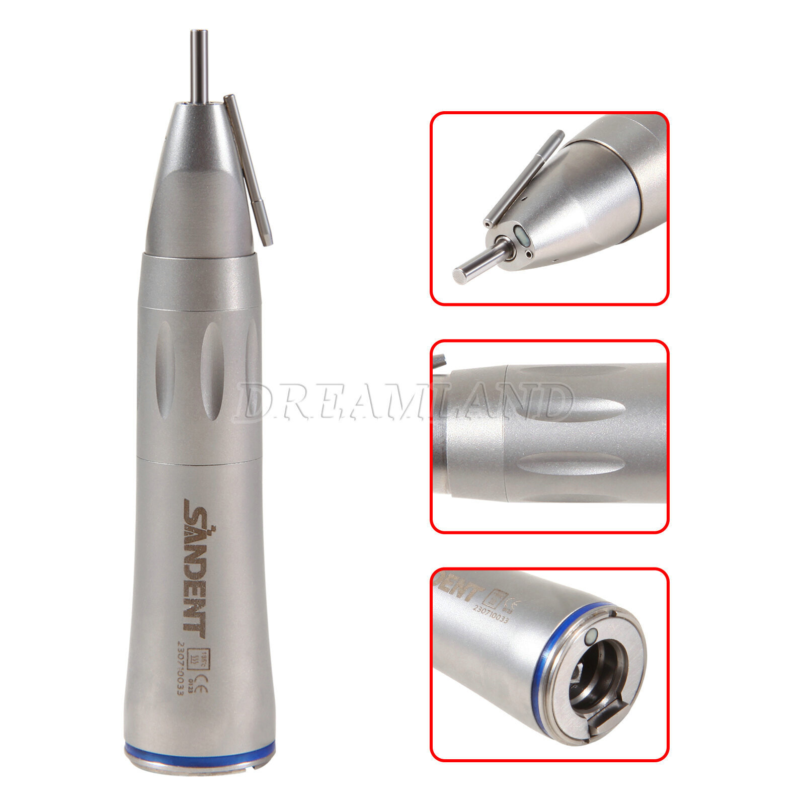 Dental 1:1 Fiber Optic Straight Low Speed Handpiece Surgical External