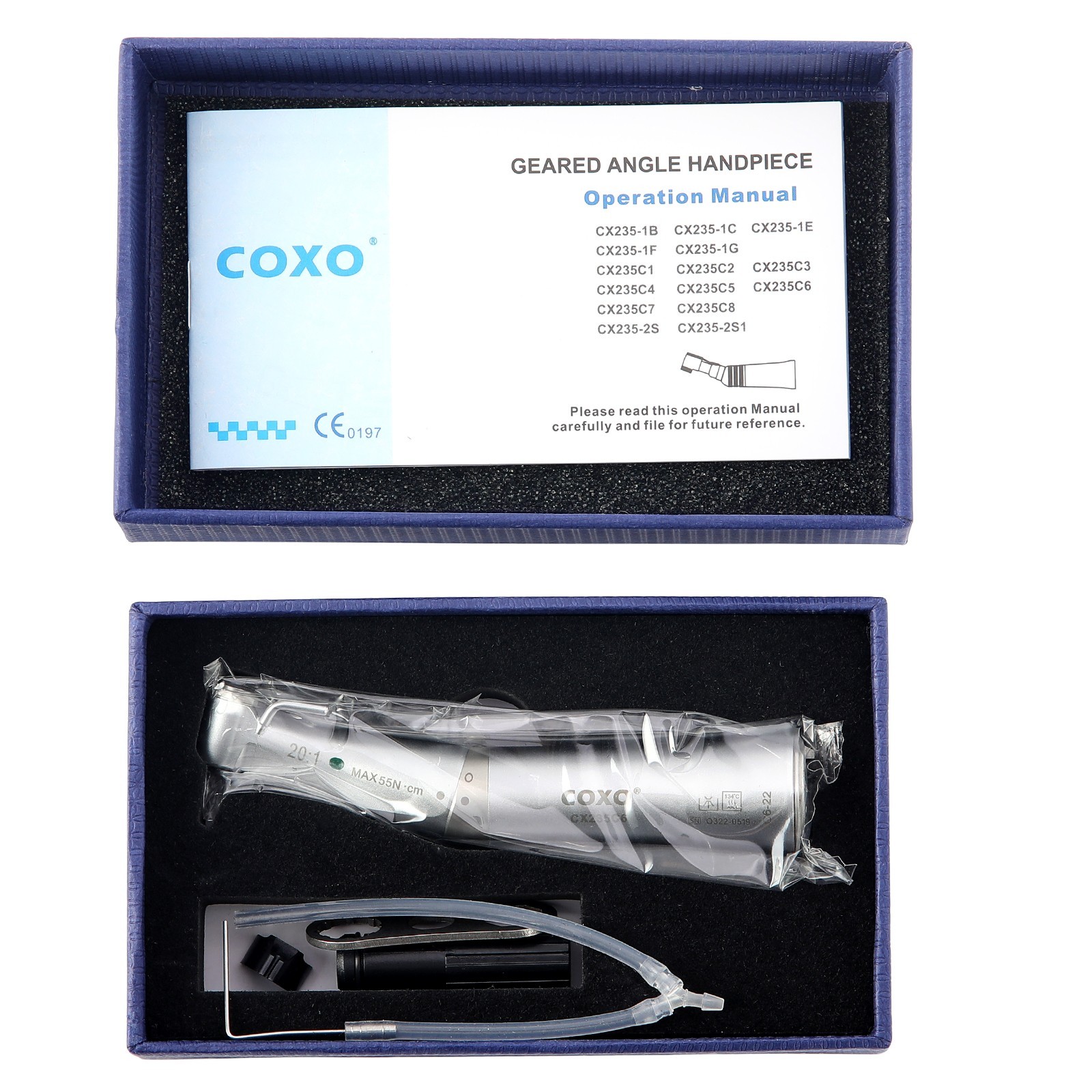 COXO Dental Implantation System With 20:1 Fiber Optic Contra Angle Handpiec