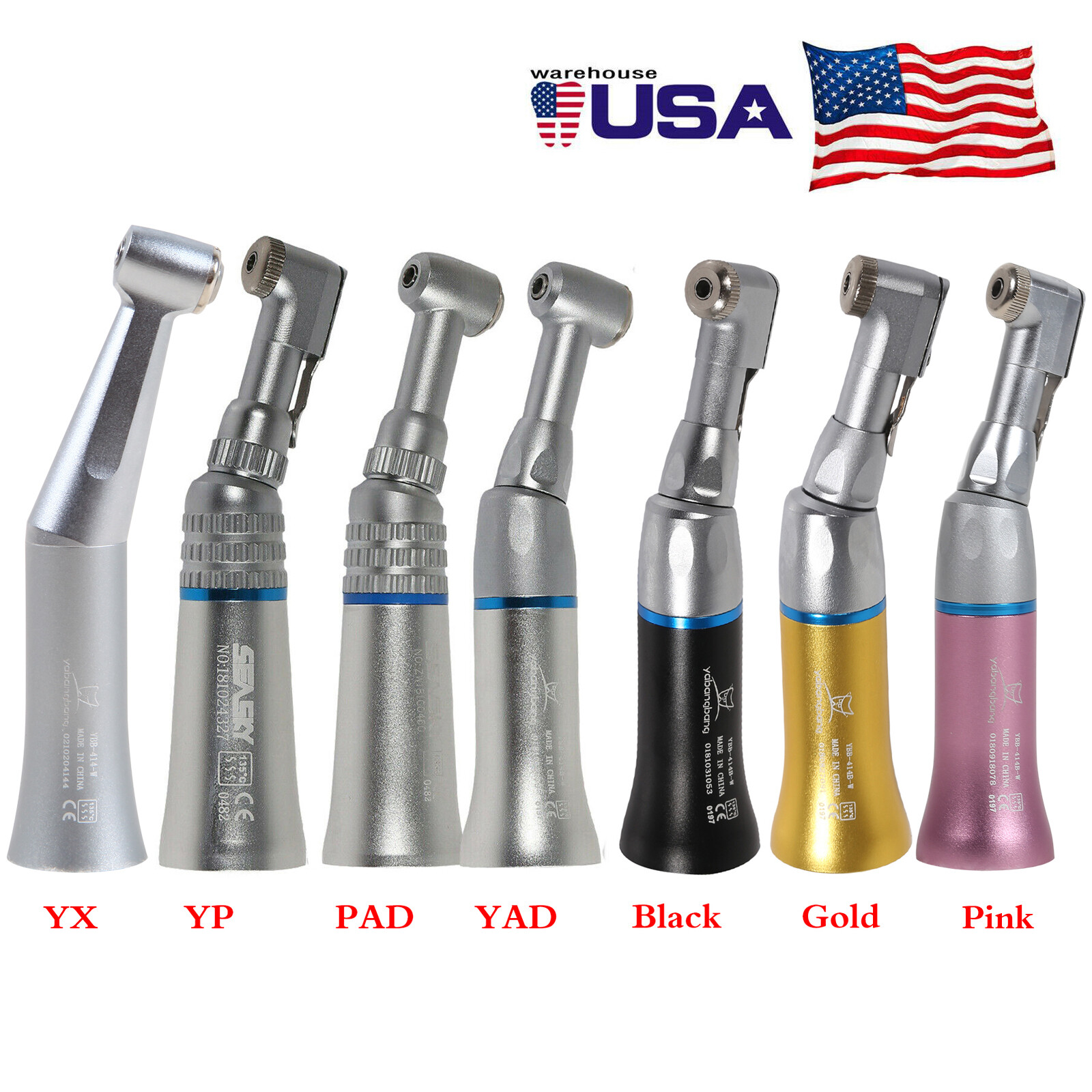 NSK Style Dental Low Speed Contra Angle Handpiece Push Latch handpiece E-type