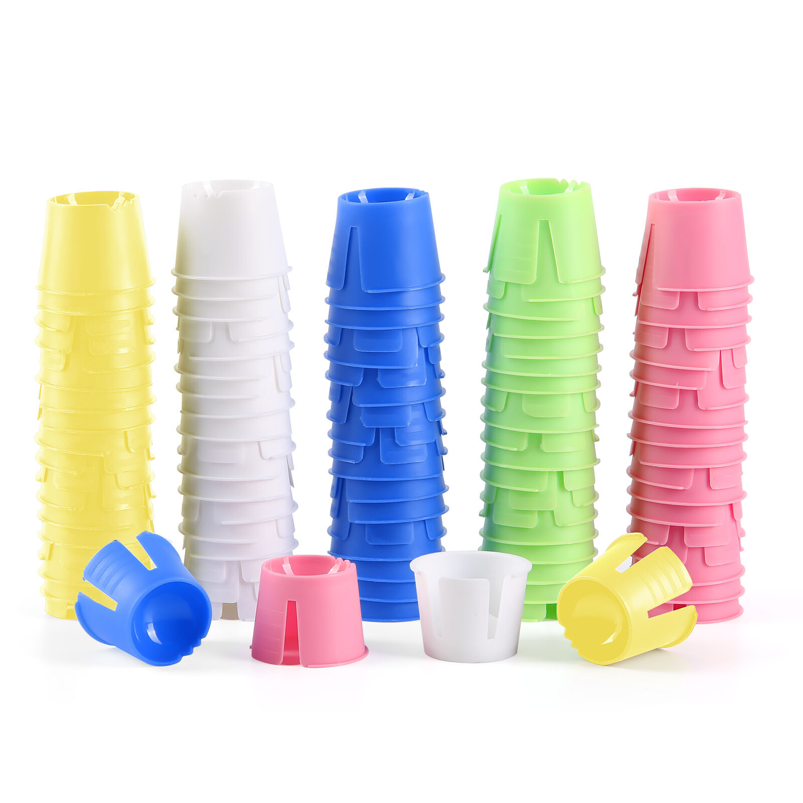 JMU Dental Disposable Plastic Dappen Dishes Mixing Bowl Cup Assorted Colors