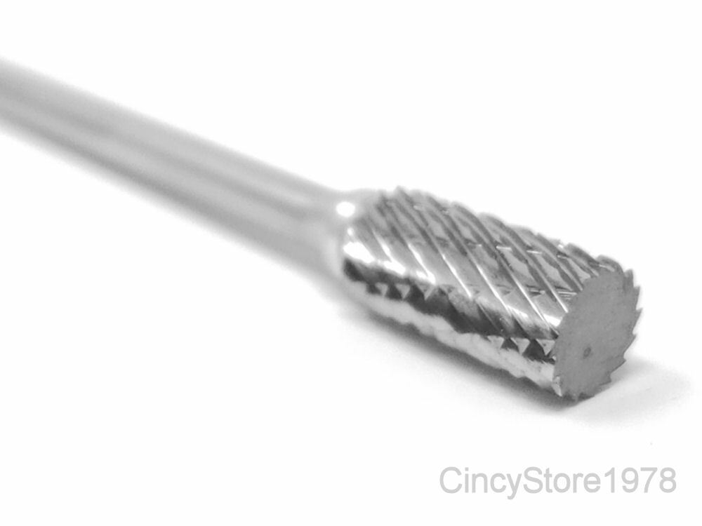 SA51D Cylindrical Tungsten Carbide Burr Bur Cutting Tool Die Grinder Bit 1/8″