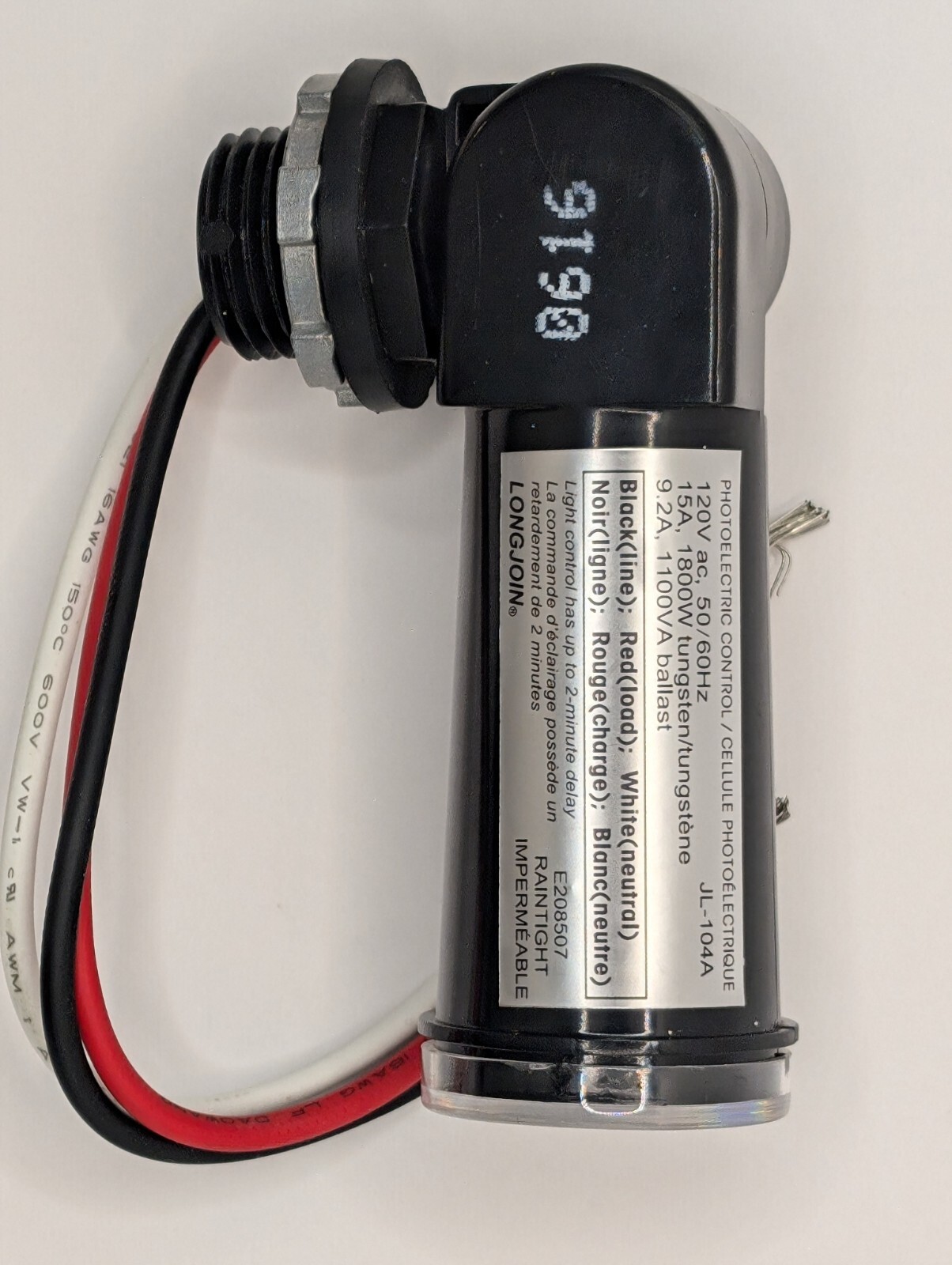 LED 120V Dusk To Dawn Outdoor Swivel Photo Cell Light Control JL-104A