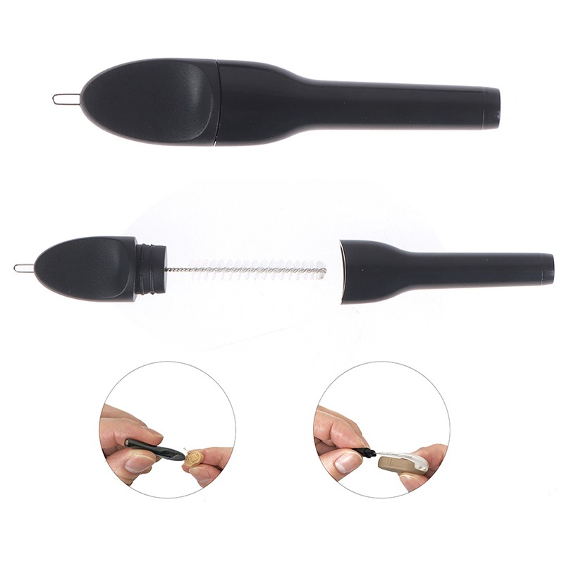 1Pc Hearing Aid Cleaning Brush Maintenance Cleaning Magnet Brush Ear Care Tool