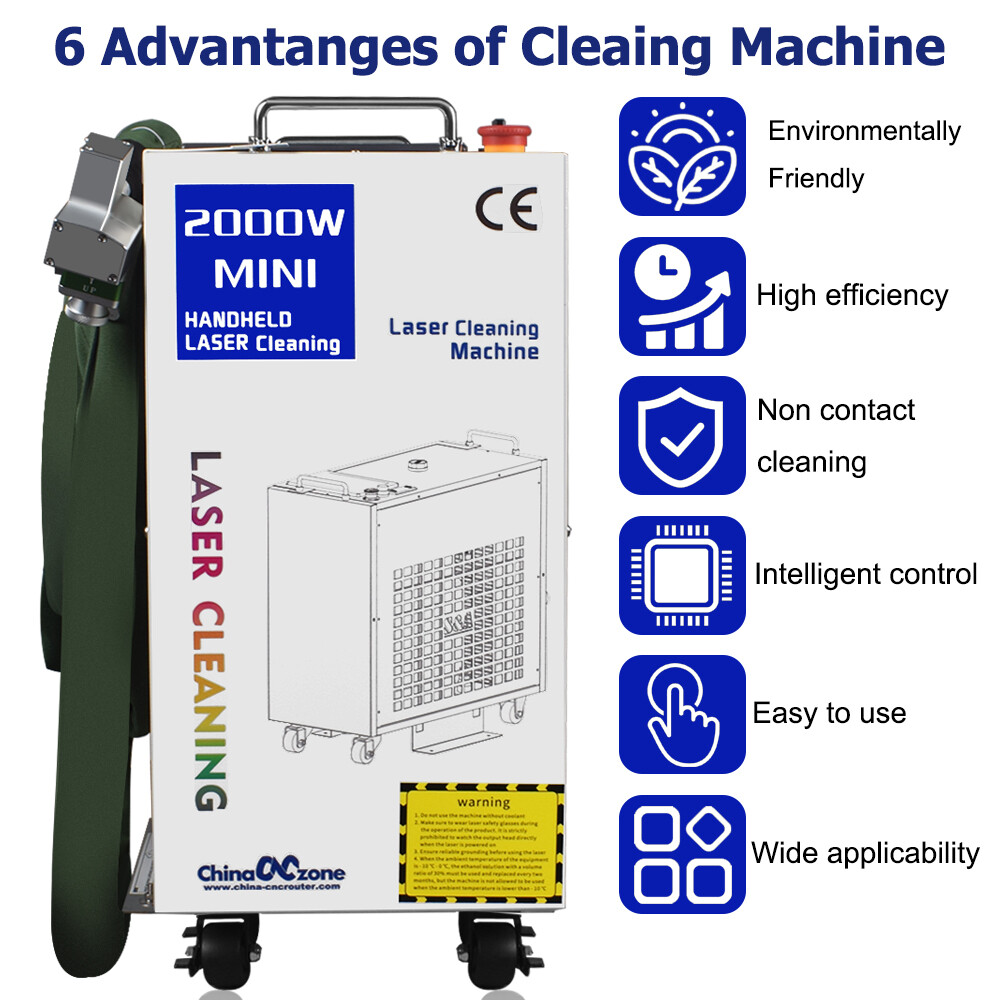1500W Laser Rust Removal Laser Cleaning Machine Remove Oil Paint Industrie US