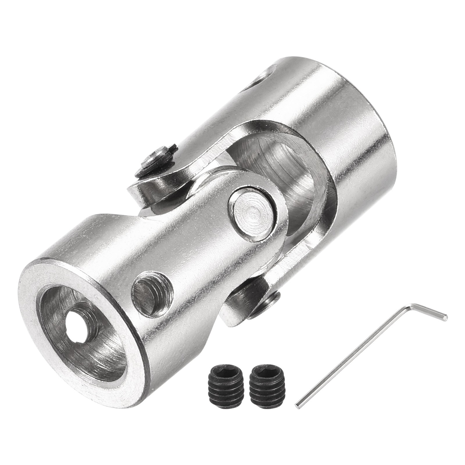 10mm to 10mm ID Rotatable Universal Joint Shaft Coupling L35 x D16 Screws Wrench