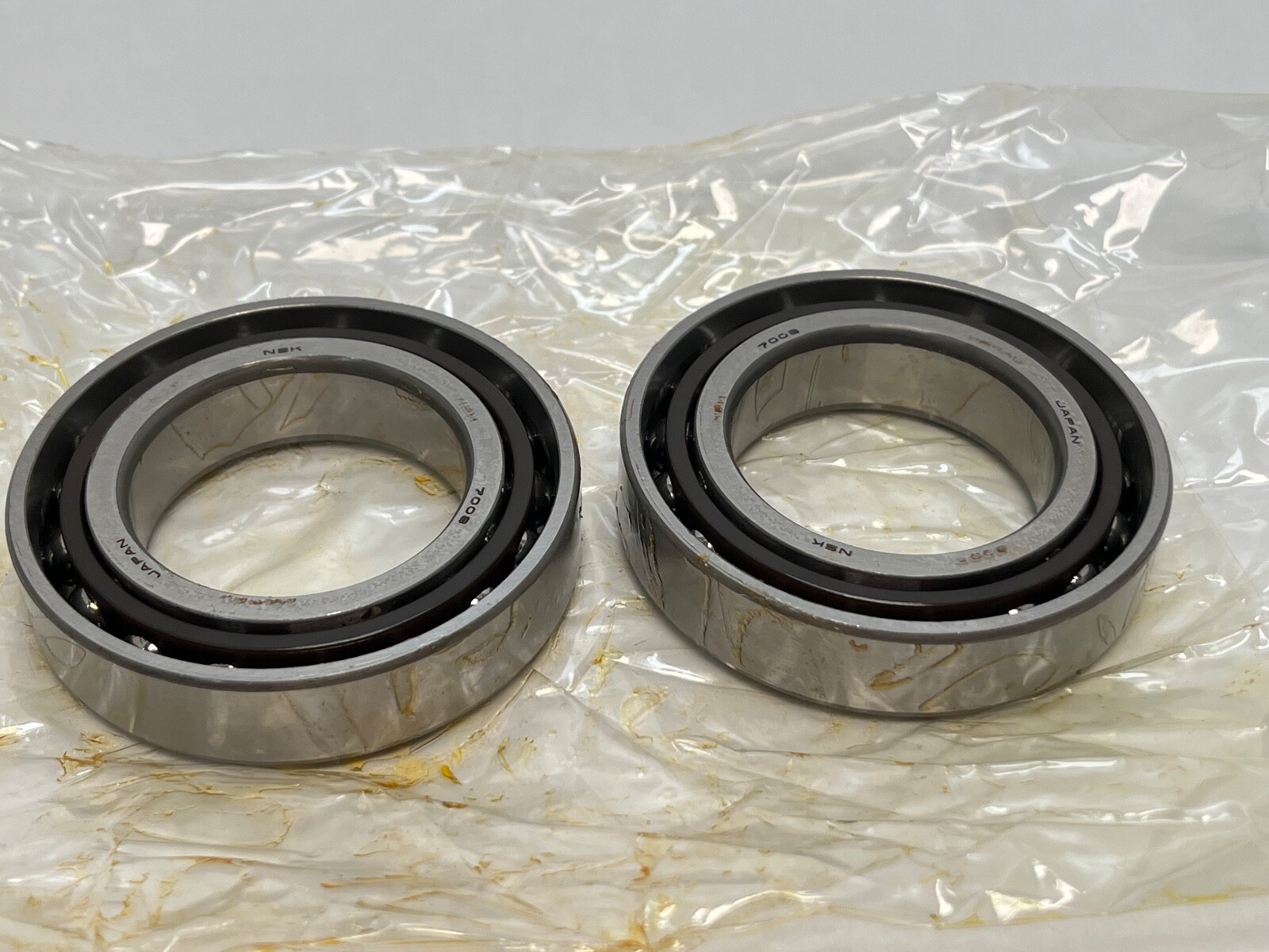 NSK 7008CTYDBC2P5 Bearing 40x68x15 mm 7008C 7008-C-TY-DB-C2-P5 Japan 2 Pcs