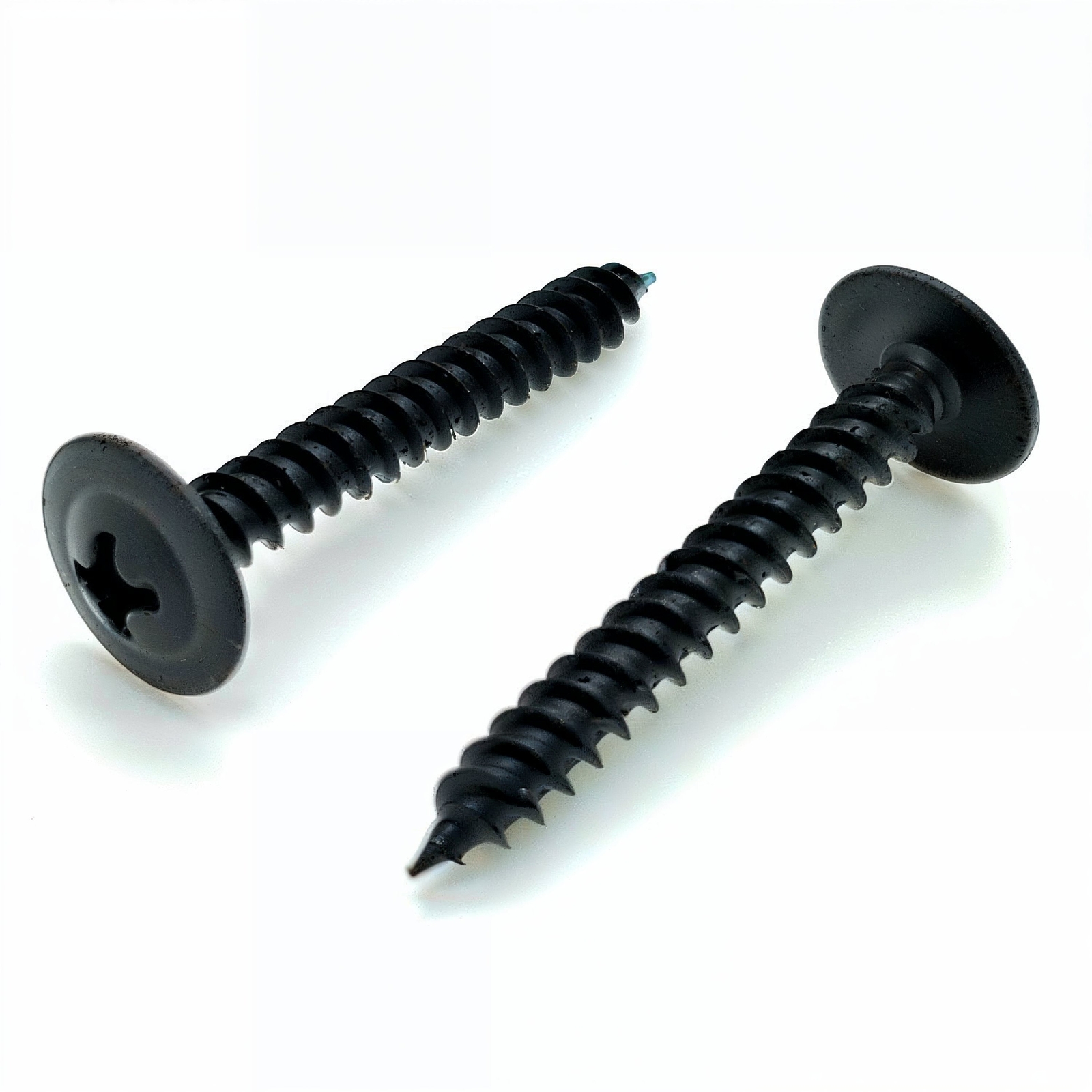 500 Qty #8 x 1-1/4″ Black Phillips Modified Truss Head Wood Screws (BCP1110)