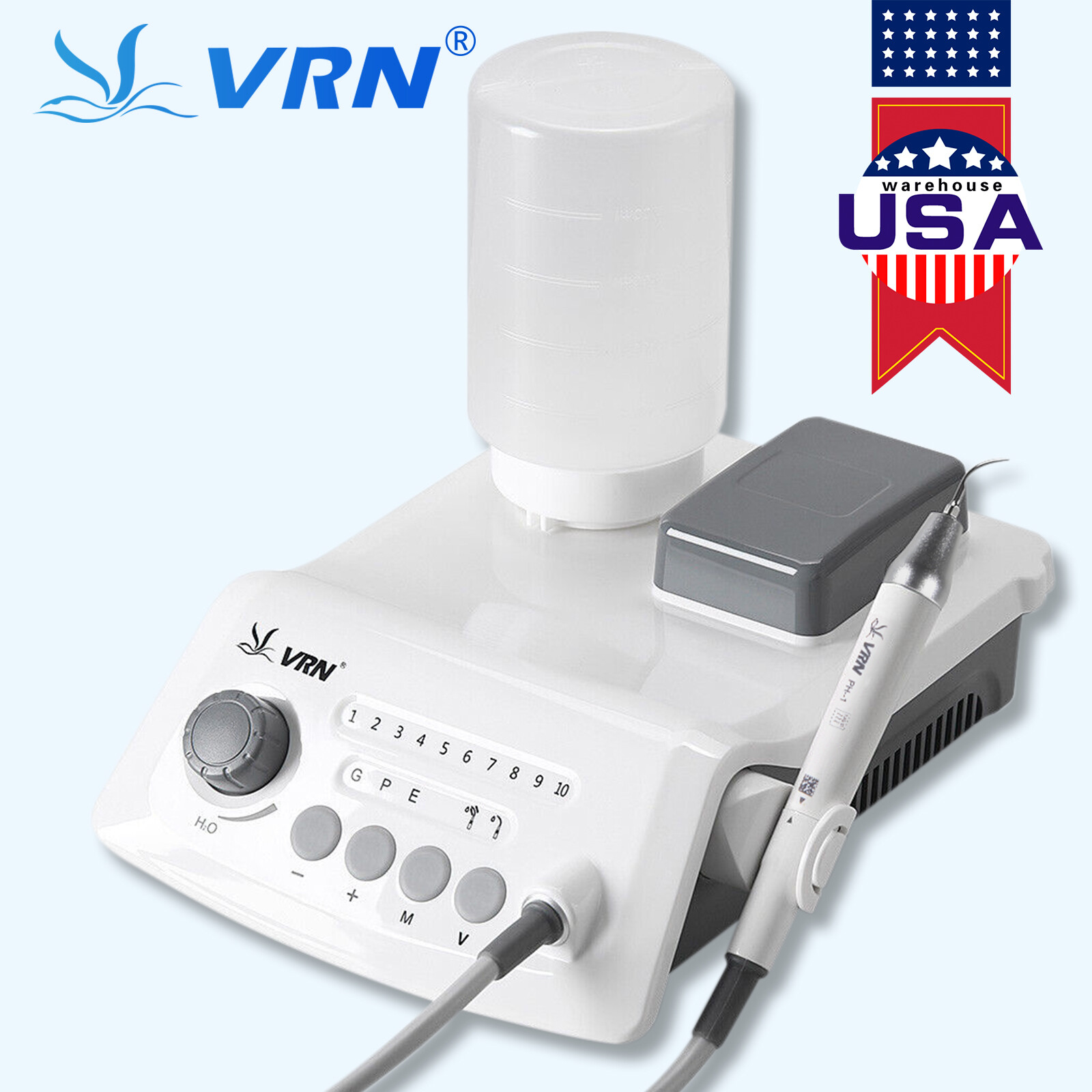 Dental LED Ultrasonic Scaler Scaling Perio Endo Handpiece+Tips