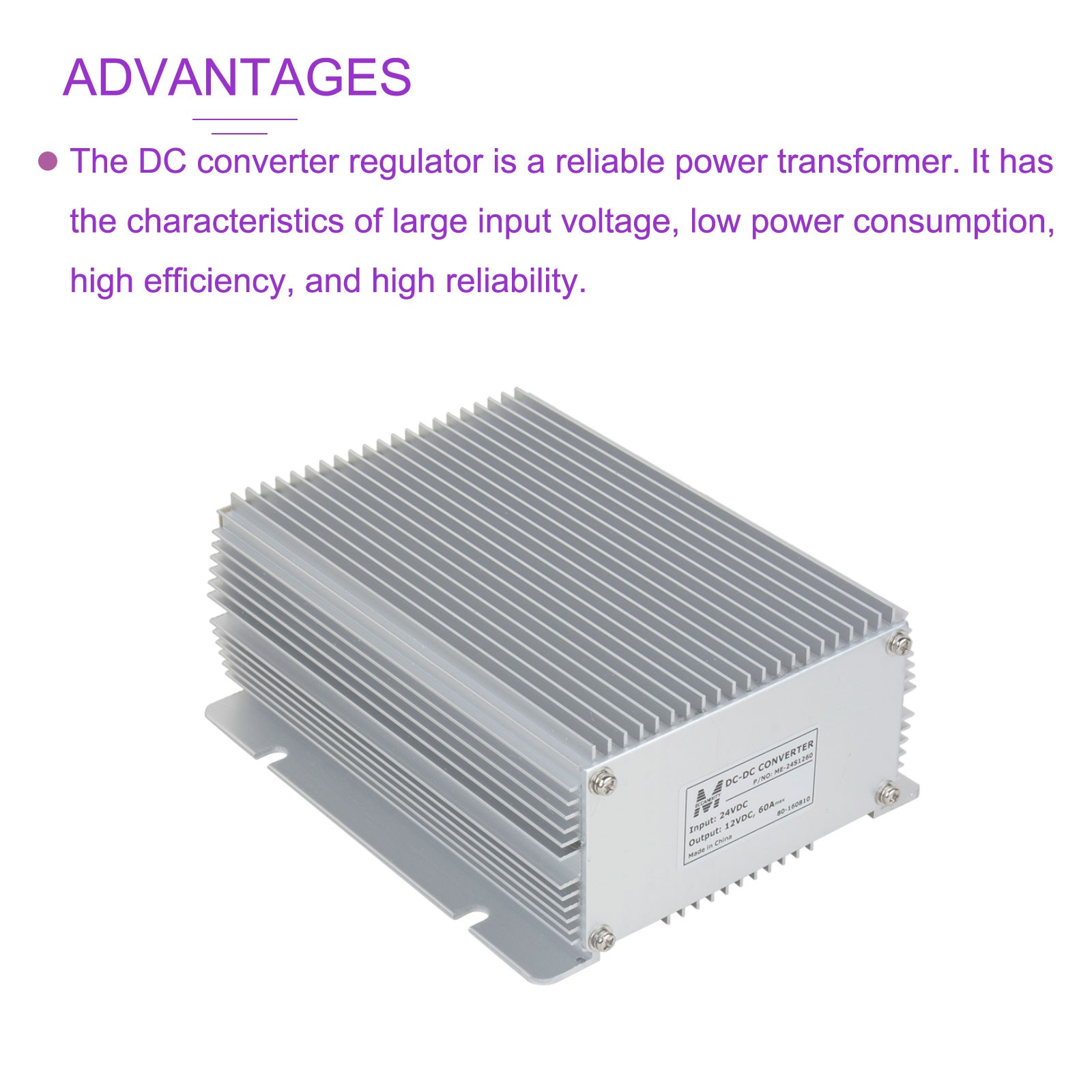 DC to DC Converter Regulator Waterproof Convert Transformer DC 12V 60A