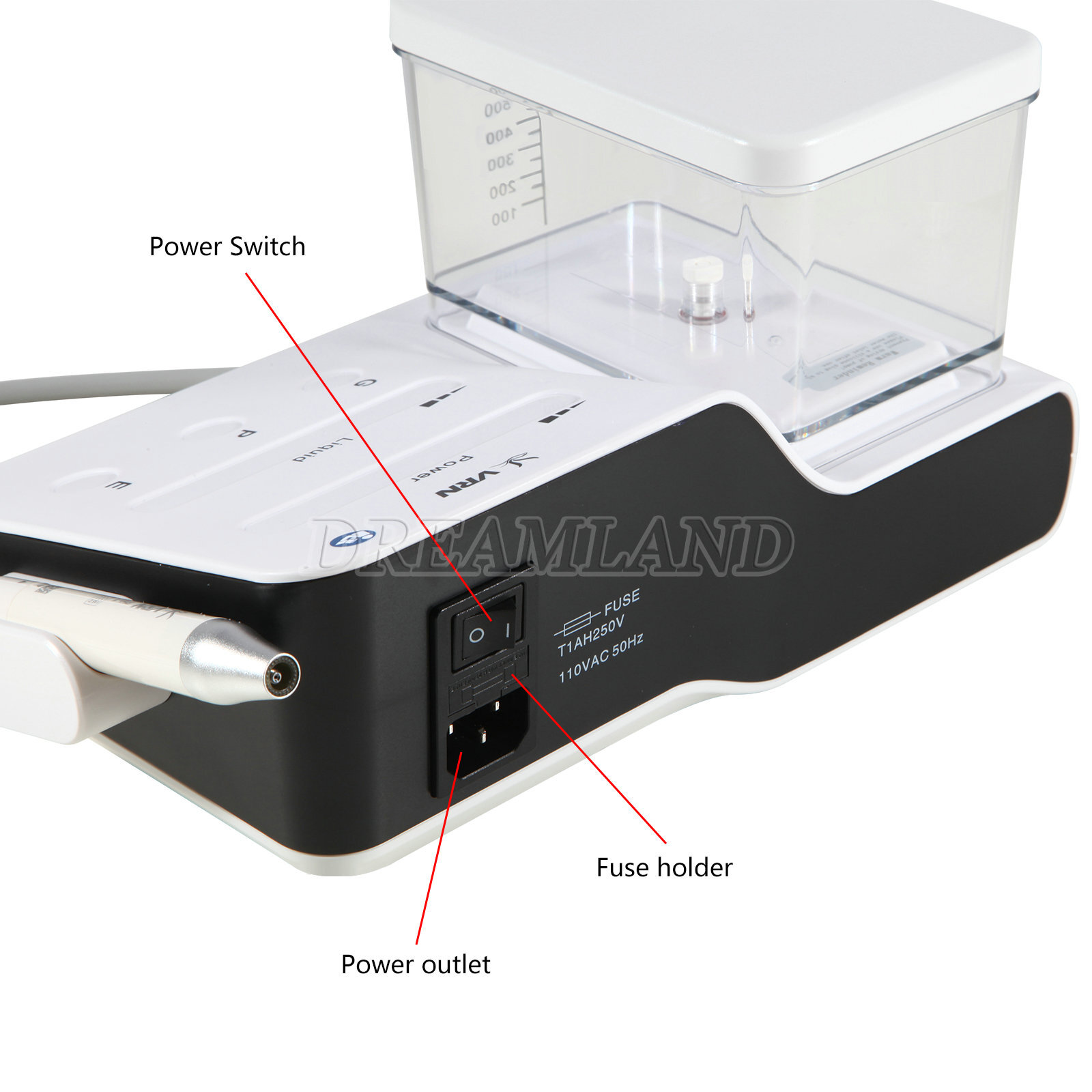 VRN Dental LED Ultrasonic Scaler PH-1 Detachable Handpiece Tips water Bottles