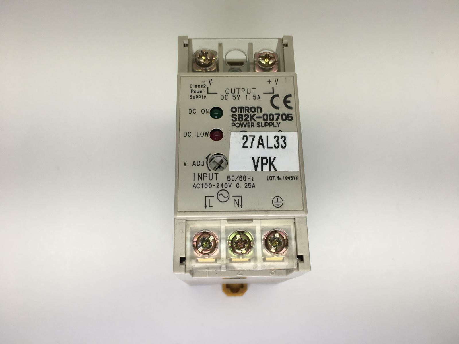 Omron Switching Power Supply S82K-00705 Power Supply 100-400VAC