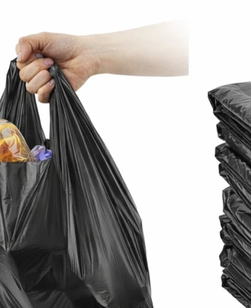 Black T-Shirt Carryout Bags 800 ct.) by Poly-America