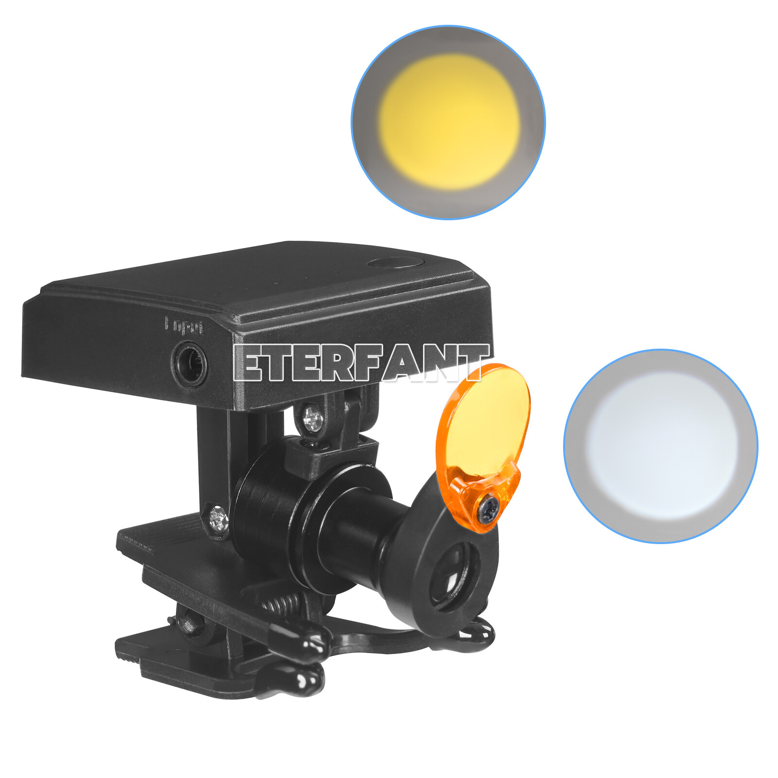 ETERFANT Dental 5W Wireless LED Headlight with Filter for Binocular Loupe Glasse