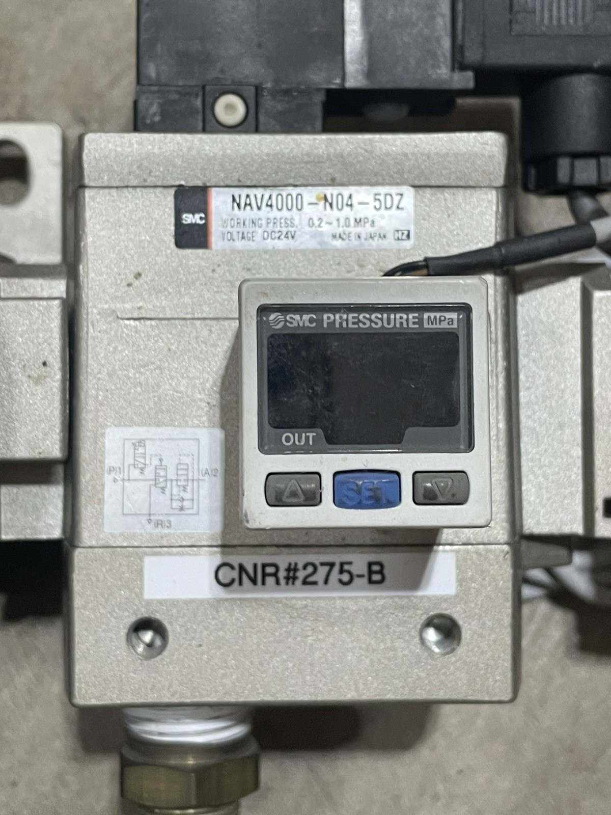 SMC NAV4000-N04-5DZ , NAF-4000-N04 , NVHS-N04-X116 , SMC PRESSURE MPA – USED