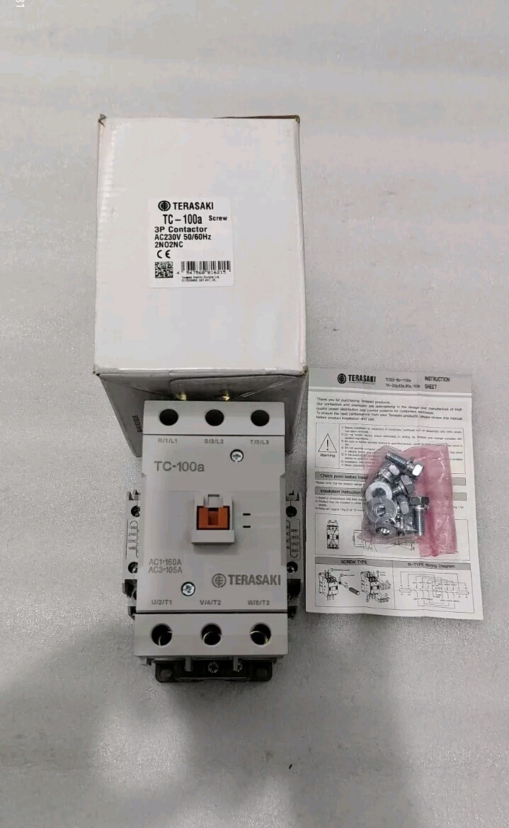 TERASAKI ELECTRIC TC-100A 3POLE 160A 230VAC COIL MAGNATIC CONTACTOR FREE SHIPP