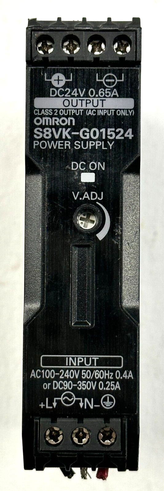 Omron S8VK-G01524 Switch Mode Power Supply 100-240VAC , 24VDC 0.65A