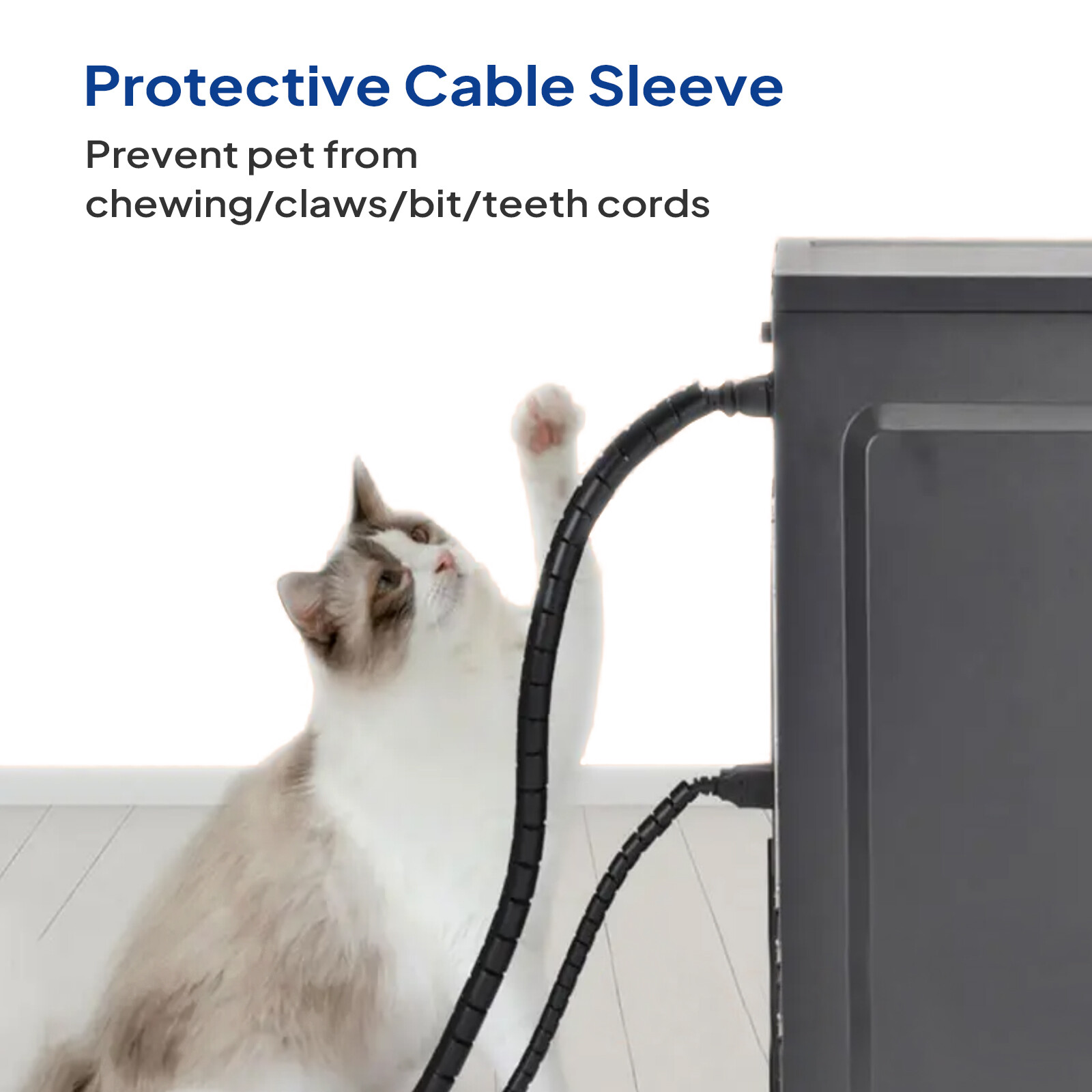 Braided Split-Sleeve Wire Loom for High-Temperature Automotive Harness Wrapping
