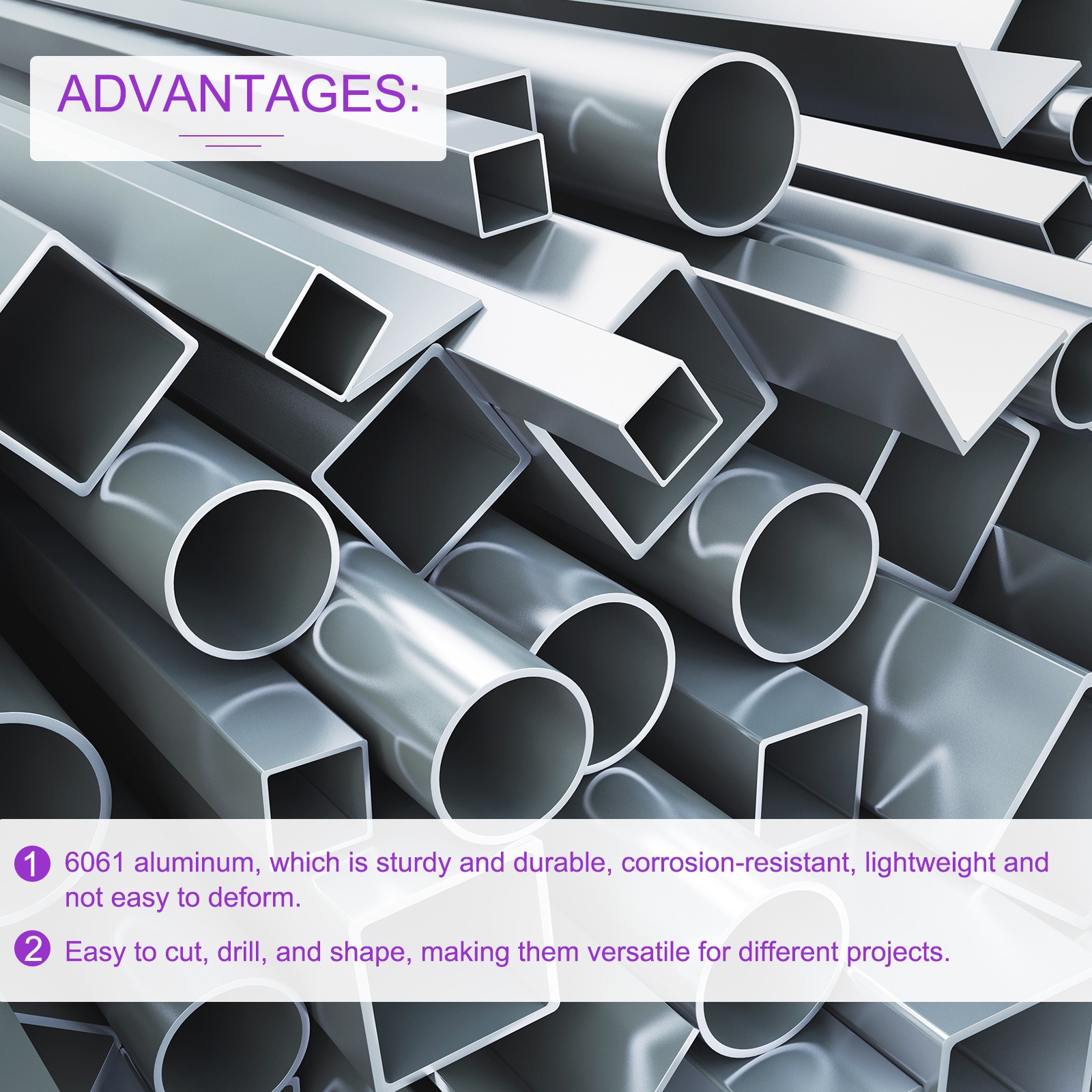 45mm OD x 42mm ID 6061 Aluminum Round Tube 300mm Length Industry Metal Tubing