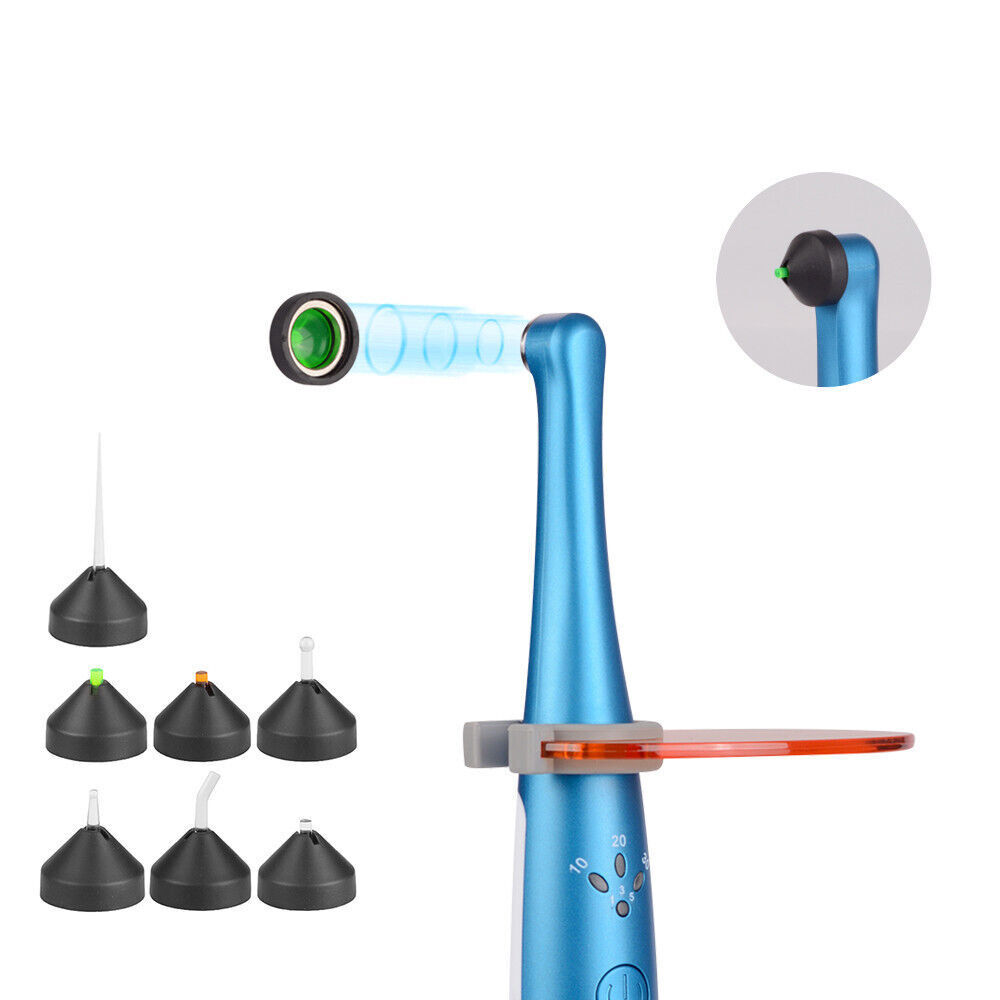 Dental Wireless 1 Second Curing Light LED Lamp 7 Lens 2500MW/c㎡ Broad Spectrum