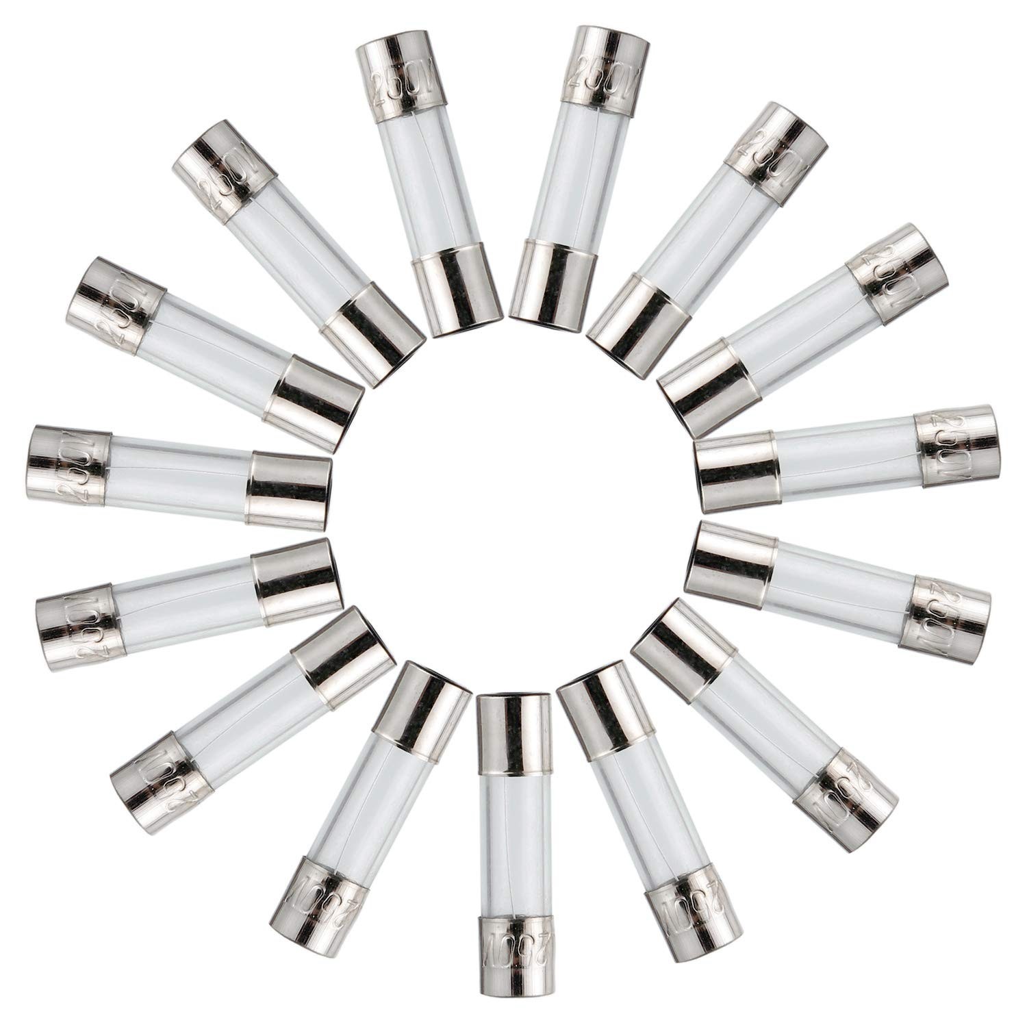 6x30mm 7 A 7 amp 250 V 0.24×1.18 Inch Volt F7AL250V Fast-Blow Glass FusesPack