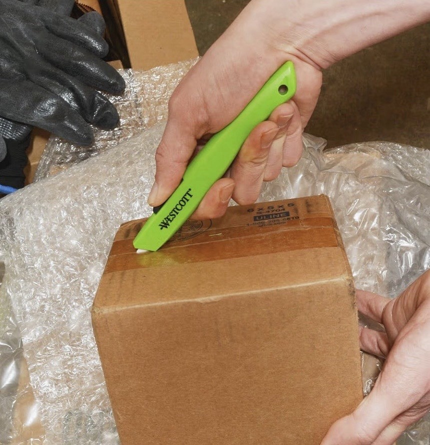 LOT OF 5 WESTCOTT ‎17519 GREEN SAFETY KNIFE BOX CUTTER CERAMIC BLADE *FAST SHIP*