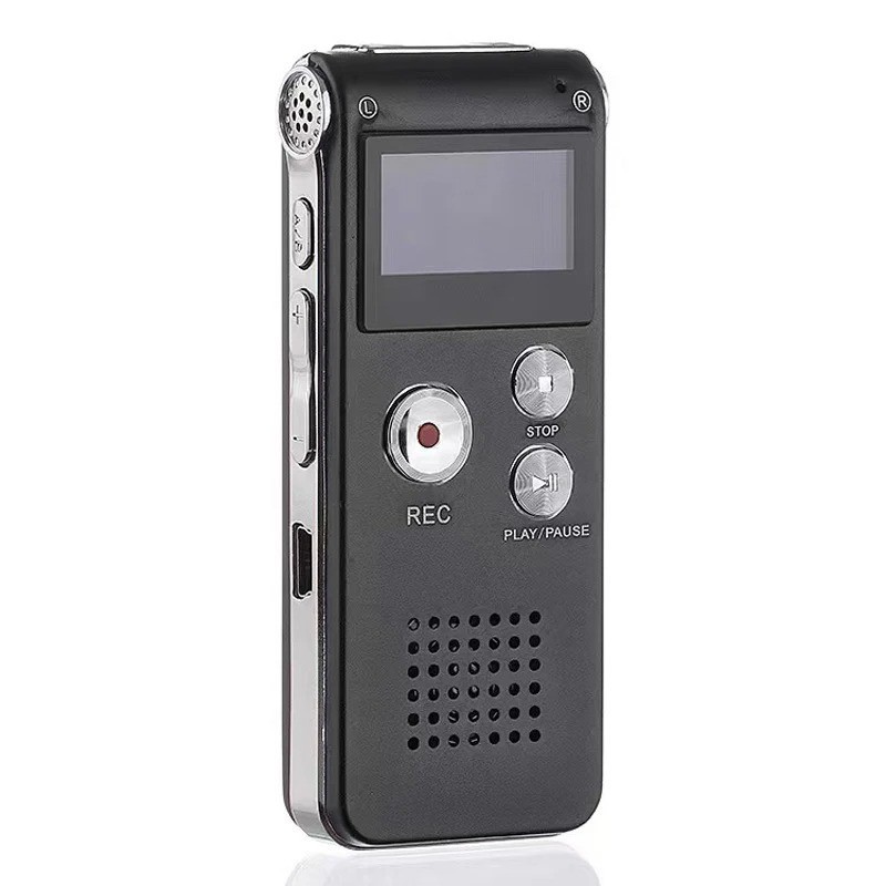Portable Digital Voice Recorder MP3 WAV Playback USB Rechargeable Recorder