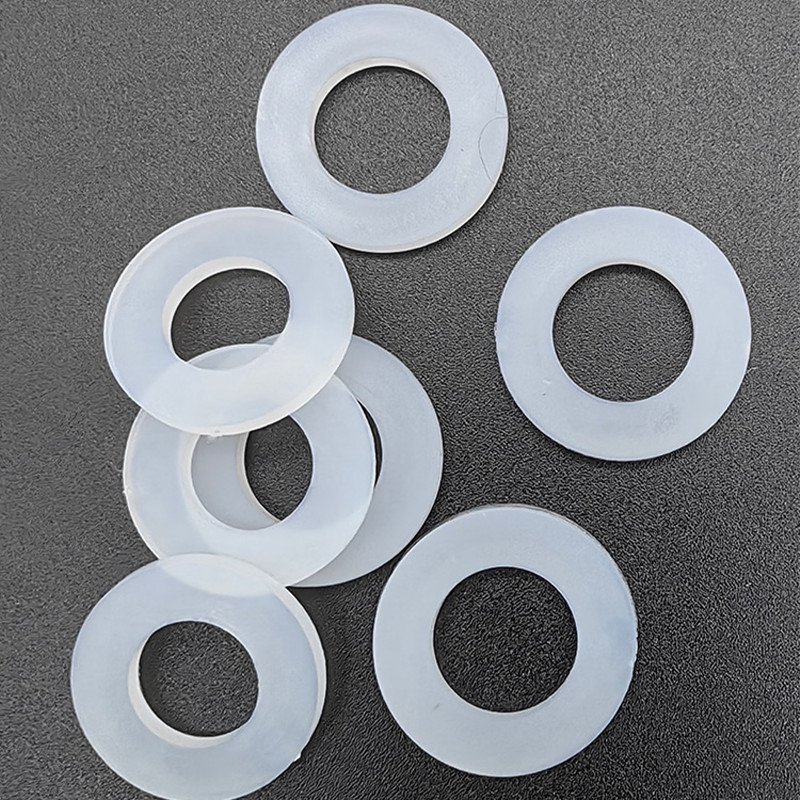White Nylon Flat Washer Insulation Washer Gaskets I.D:2-24mm O.D:5-50mm